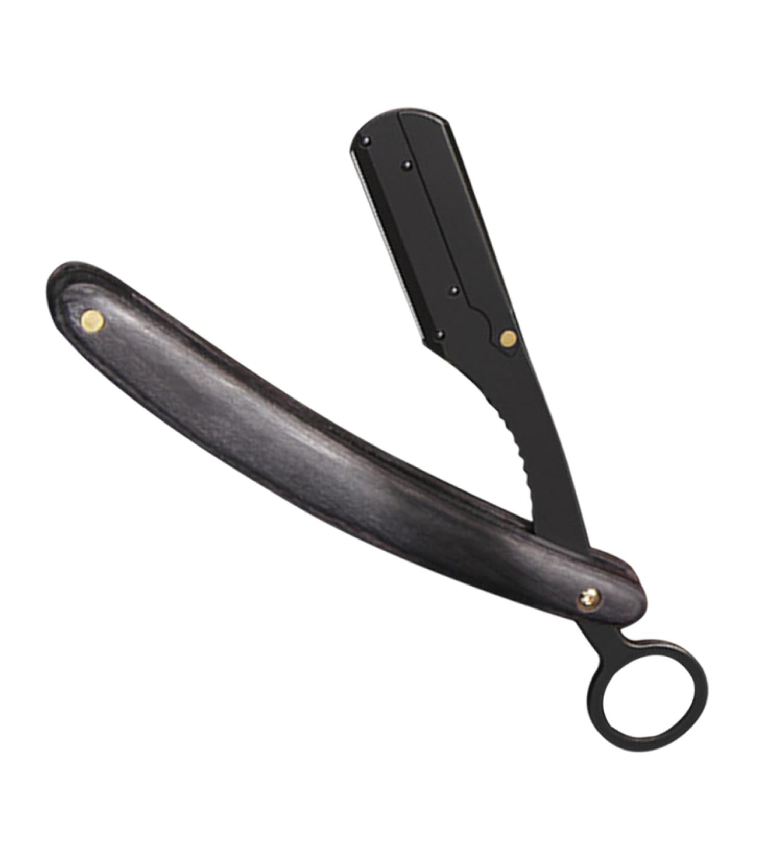 Buy Hemoton Folding Holder for Hairdressing & Shaving | Stainless Steel Men's Razor & Beard Shaver - Vintage & Foldable - Buy Online on GoSupps.com