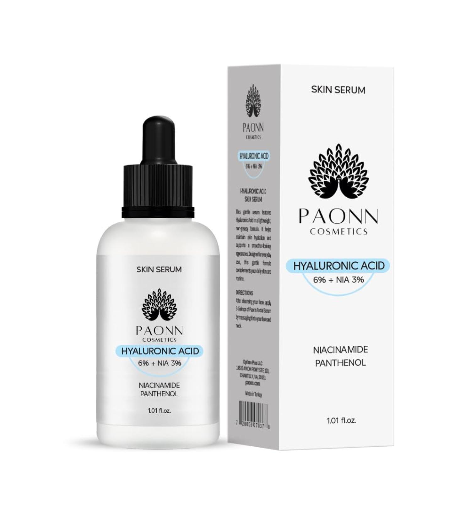 Hyaluronic Acid Serum for Face Deep Hydration & Plumping Lightweight No Fragrance Skin Smoothing Moisture-Locking Effect - Buy Online on GoSupps.com