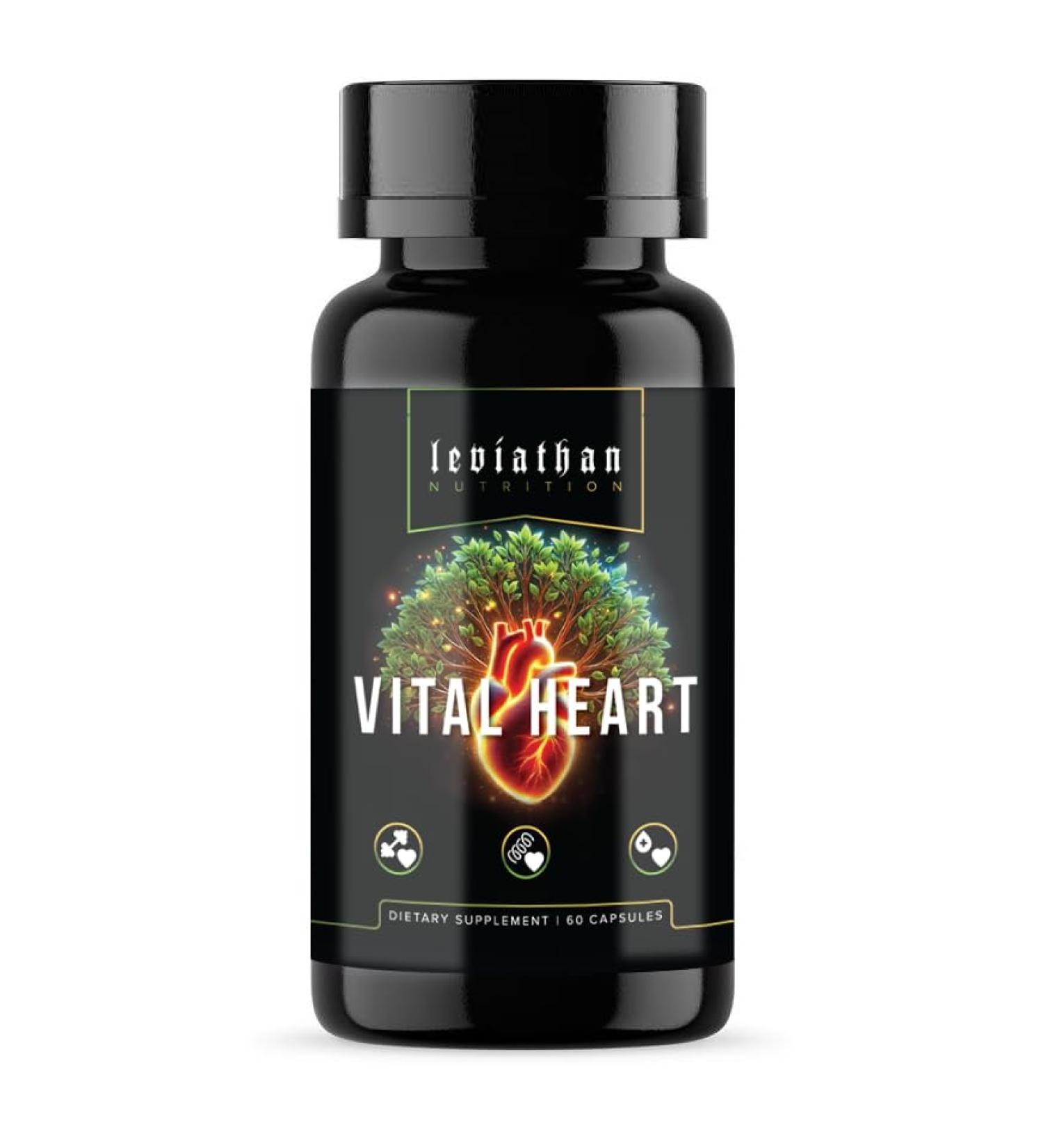 Leviathan Nutrition Vital Heart: with Black Aged Garlic Rosemary Ginger & CoQ10 - Buy Online on GoSupps.com