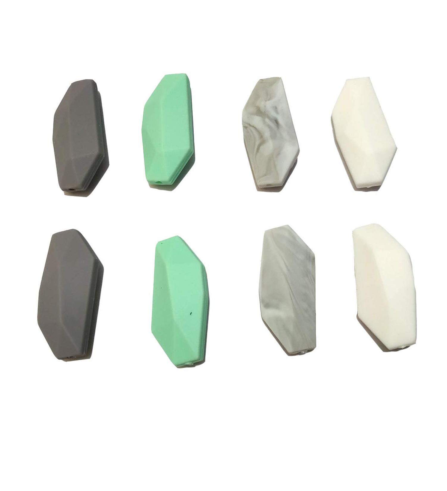 Silicone Willow Leaf Beads Necklace Making Kit - Stylish & Natural Sensory Accessory (8pcs, Mix Colors) - Buy Online on GoSupps.com