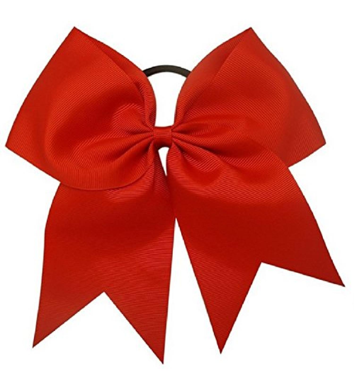 Kenz Laurenz Red Cheer Bow - Ideal Gift for Girls and Women | Complete Your Cheerleader Outfit with Strong Hair Bands - Buy Online on GoSupps.com