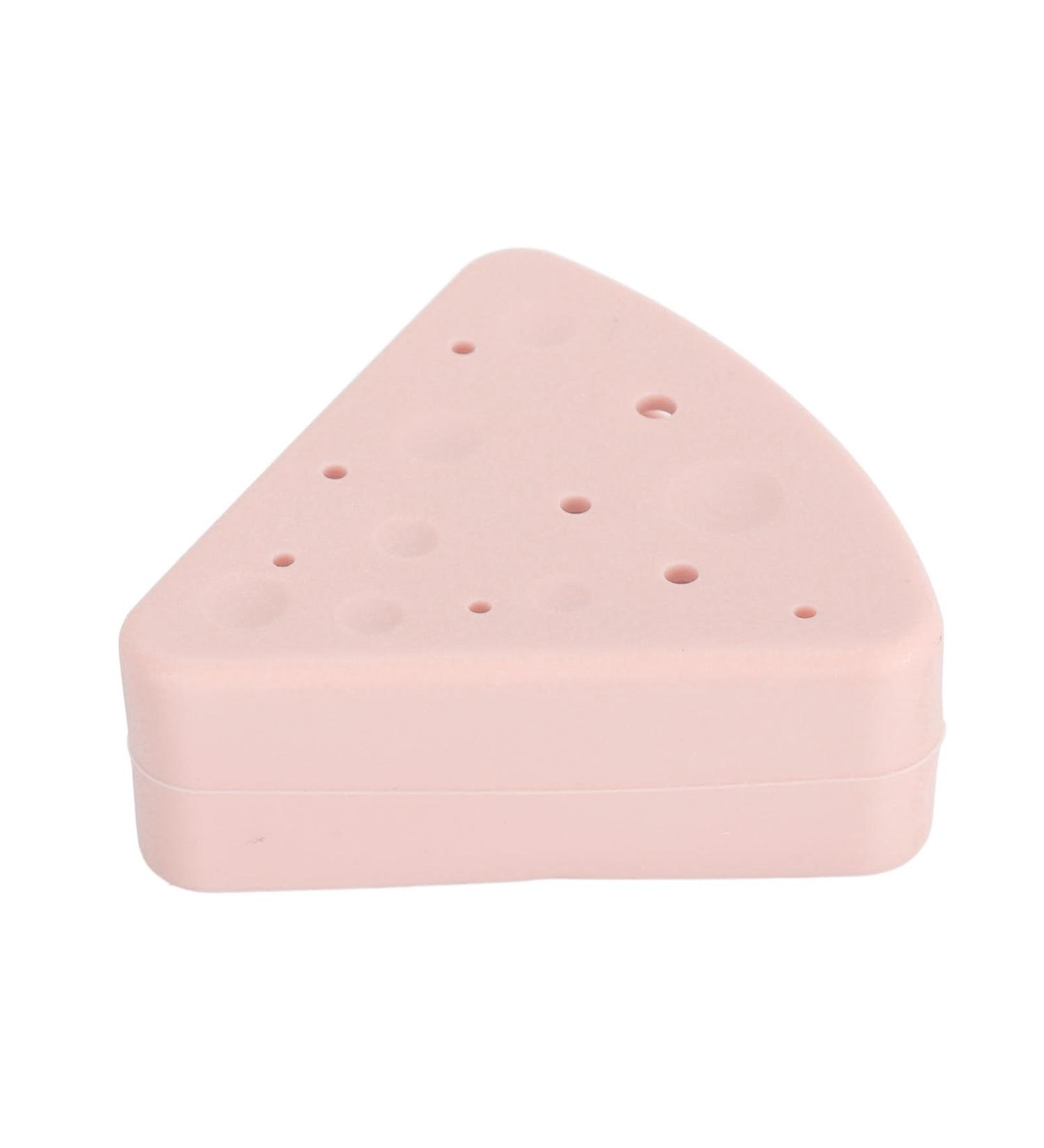 Buy Elegant Pink Silicone Powder Puff Case Easy to Clean & Travel-Friendly Makeup Puff Storage - Buy Online on GoSupps.com