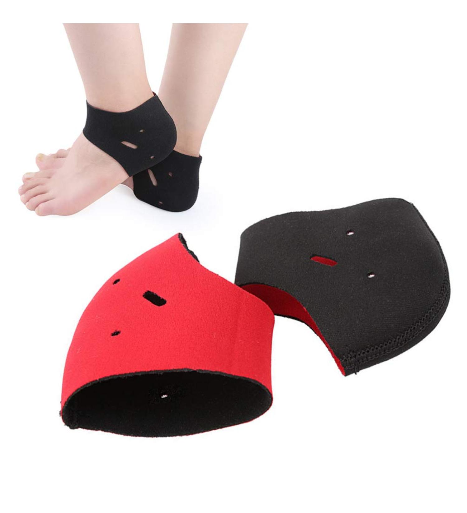 Uonlytech 2Pcs Heel Cushion Protectors - Plantar Fasciitis Heel Pads for Foot Pain Relief - Ankle Guard for Men and Women - Walking and Sports - Buy Online on GoSupps.com