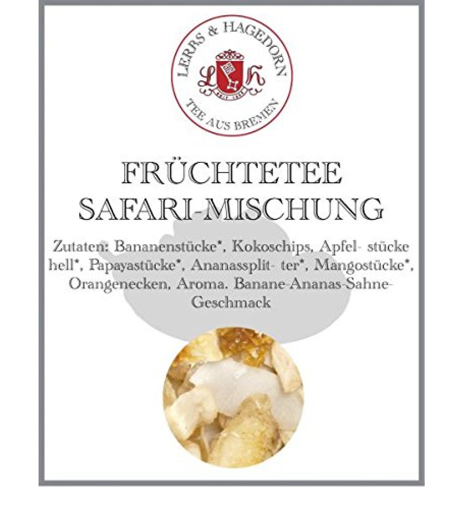  Lerbs & Hagedorn Lerbs & Hagedorn Fruit Herbal Tea Safari Mix | Banana pineapple cream approx. (162 liters) Banana pieces coconut shavings apple pieces White - Buy Online on GoSupps.com