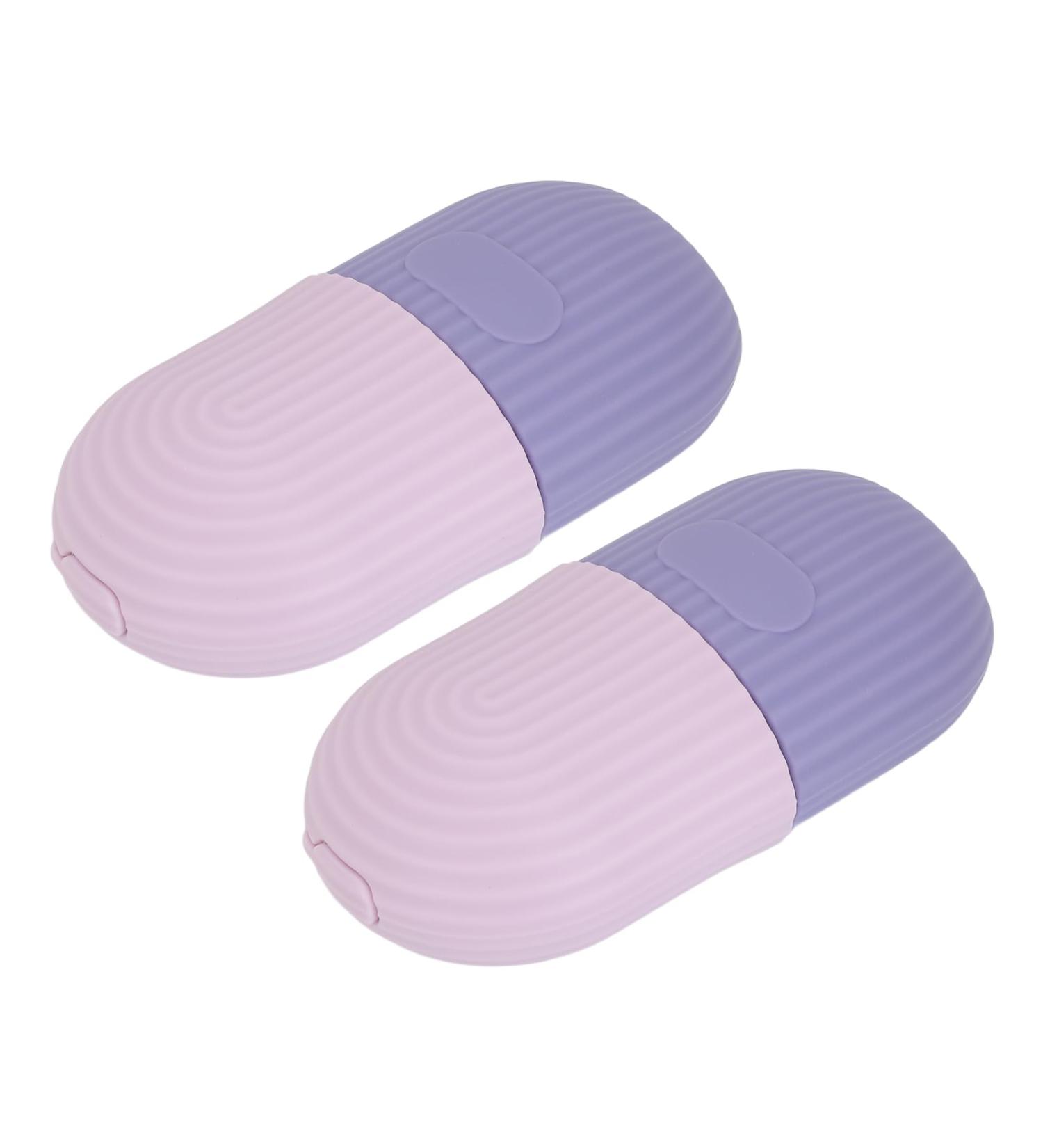 Buy Ice Facial Roller Set - 2 Elastic Ice Rollers for At-Home Use | Purple Color | Best Cooling Massage Tool for Glowing Skin - Buy Online on GoSupps.com