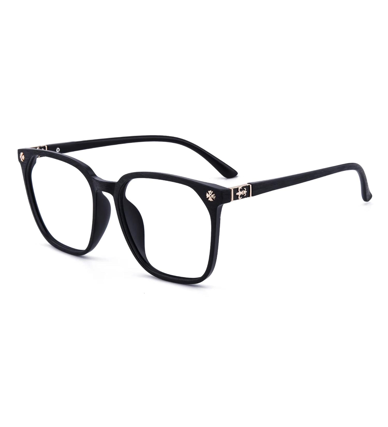 GUDVUE Oversized Blue Light Glasses Computer Reading/Gaming/Phones Glasses Anti Glare/UV400/Eye Strain Large Square Frame Black - Buy Online on GoSupps.com