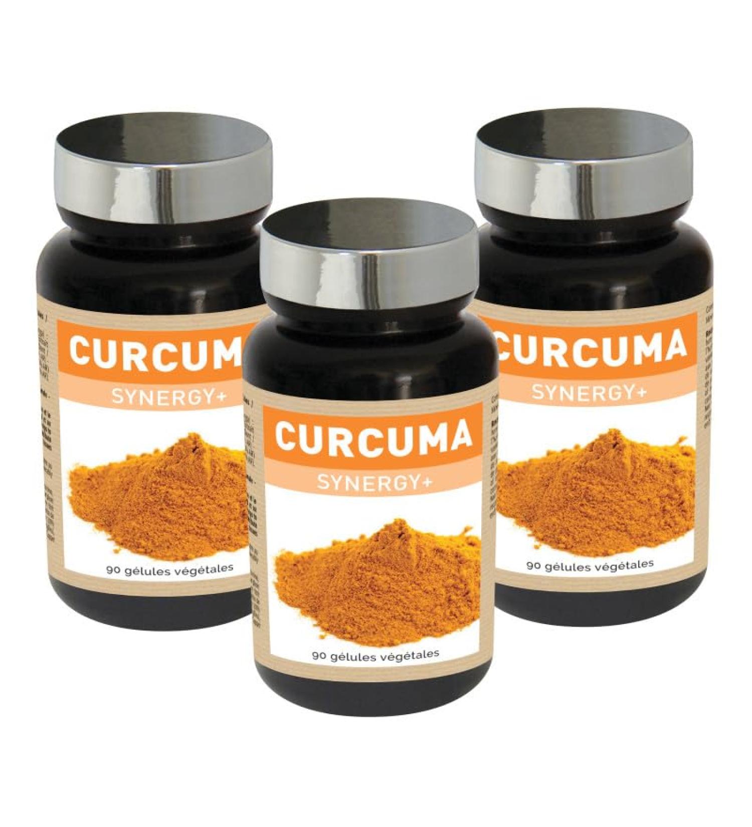 NUTRIEXPERT - Turmeric Synergy + - Maintains the health of joints bones and cartilage - Enriched with mineral antioxidants - Contributes to the formation of collagen - Vegan - Pack of 3 products - Buy Online on GoSupps.com