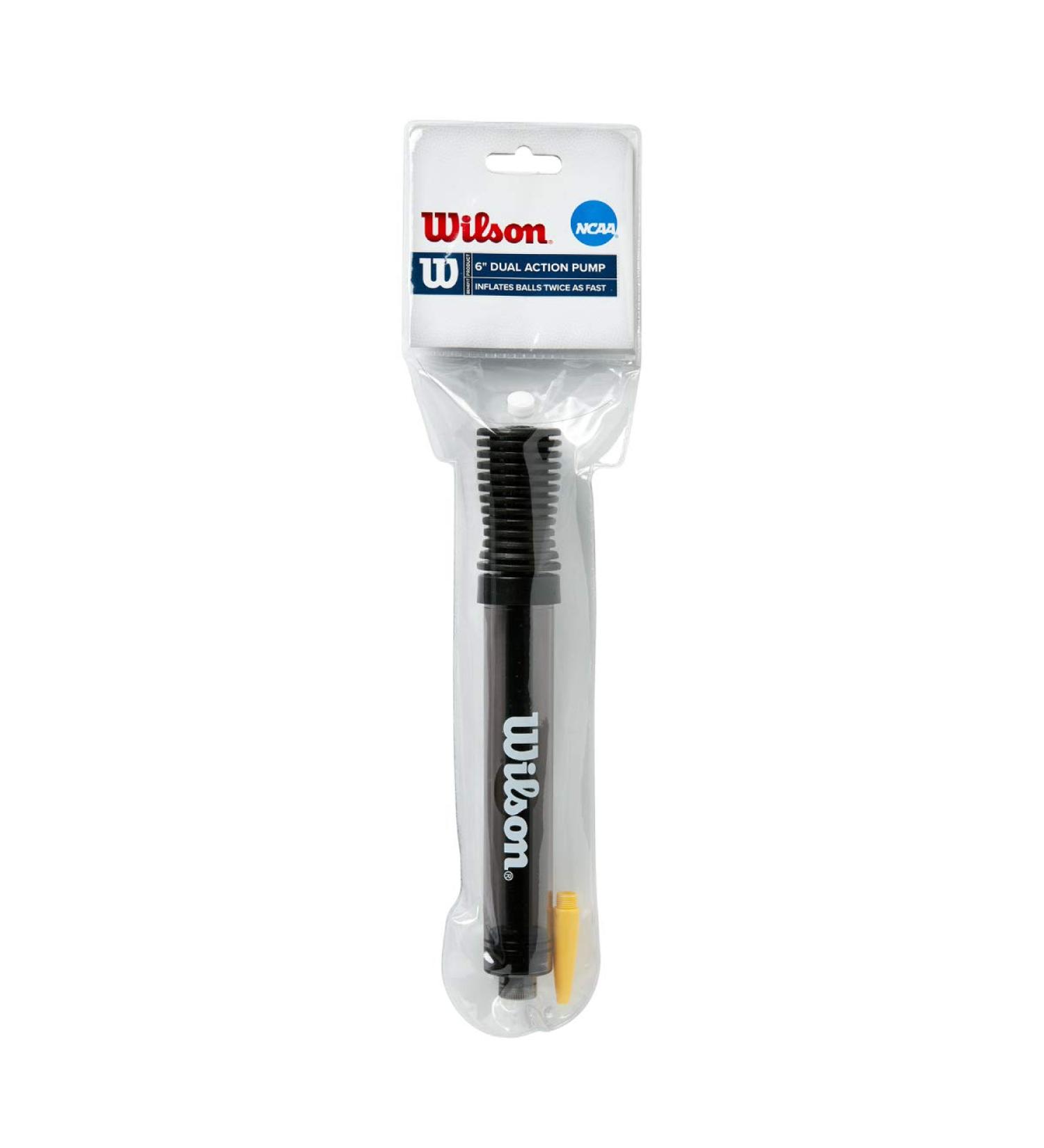 WILSON NCAA 6 Dual Action Pump - High Performance Air Pump for Sports Equipment - Buy Online on GoSupps.com