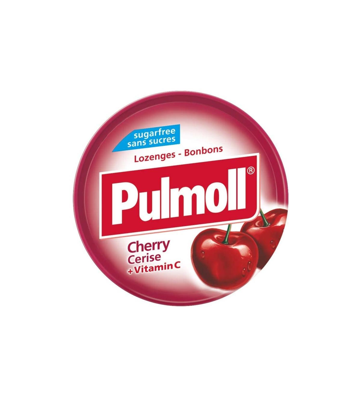 PULMOLL Pastille sans sucre cerise - 45 g