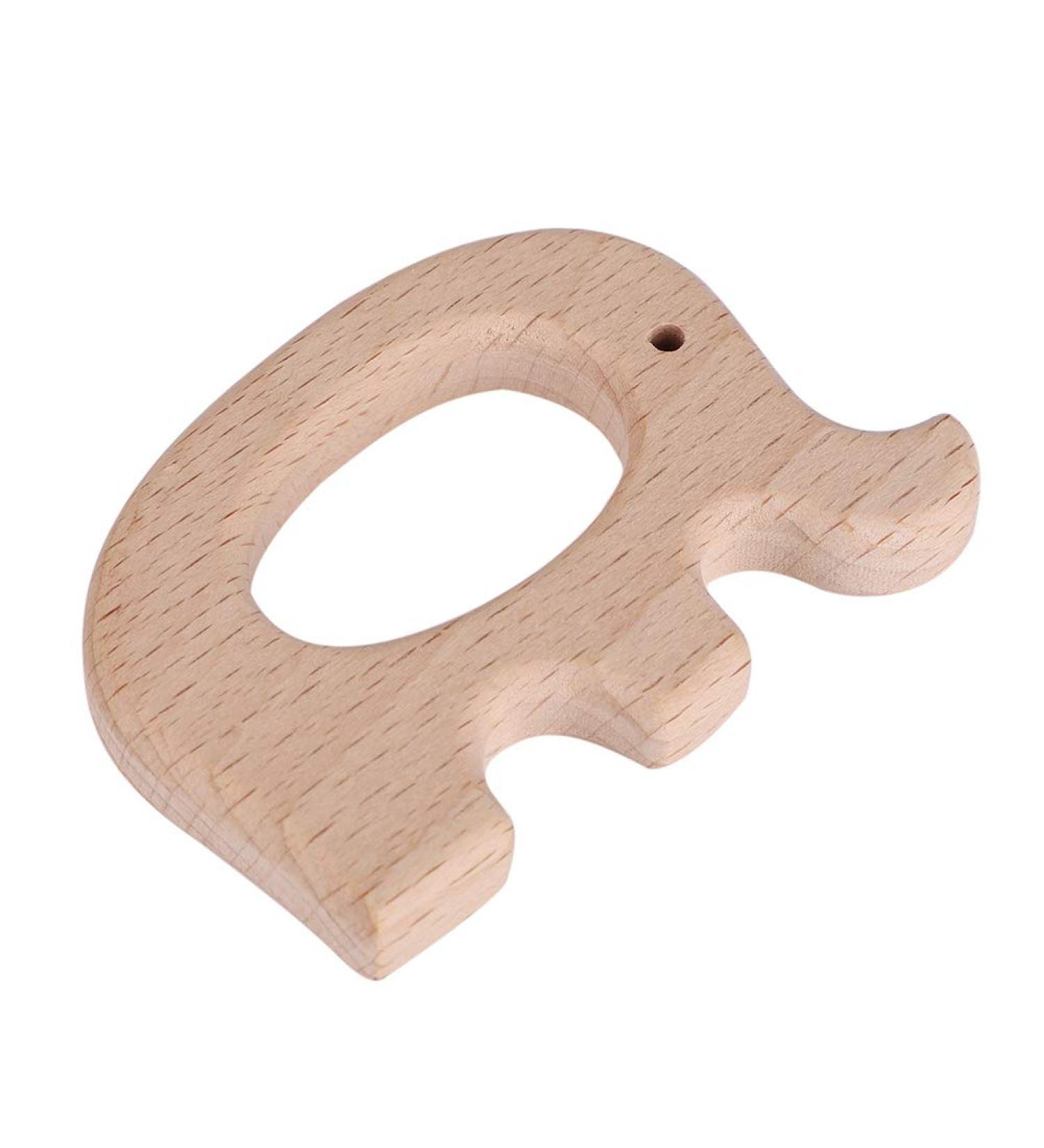 5pcs Wooden Teething Rings - Natural Animal-Shaped Baby Toys for Teething Babies | Eco-friendly & Safe - Buy Online on GoSupps.com