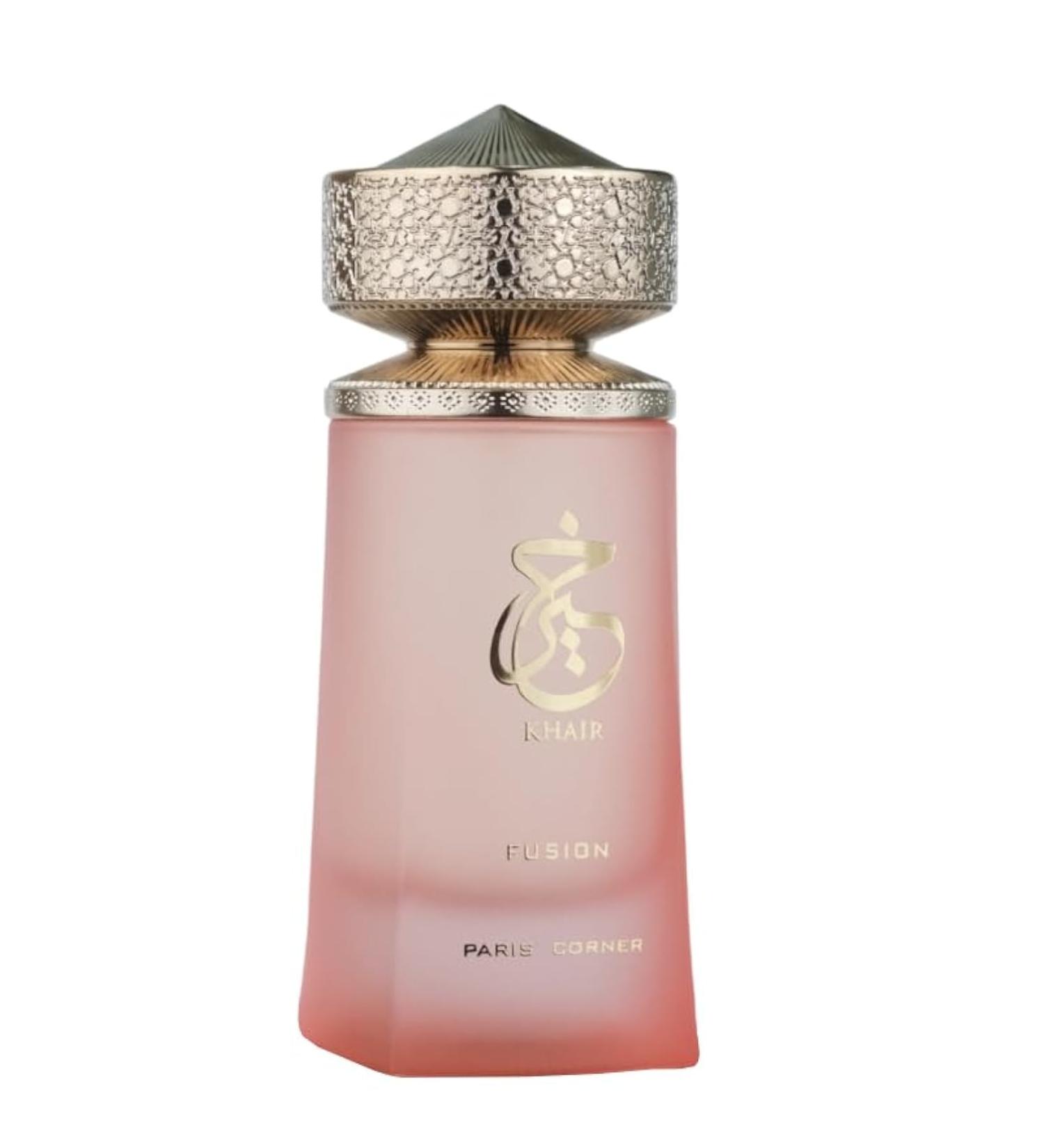 Paris Corner | Khair Fusion Lychee Perfume 3.4 Fl Oz | A Lychee Perfume Blending Fruity Notes of Lychee Blackcurrant and Red Apple with Floral Elegance for an Enchanting Aroma - Buy Online on GoSupps.com