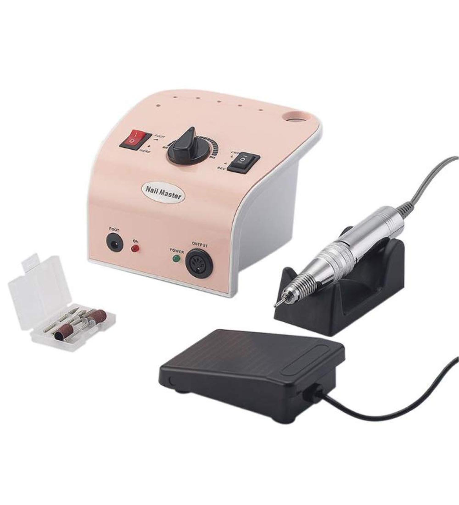 Acrylic Nail Remover Electric Nail Drills Pedicure Tools Manicure Grinder with Pedal for Acrylic Gel Nails Home Pink Nail Buffer Manicure Pedicure - Buy Online on GoSupps.com