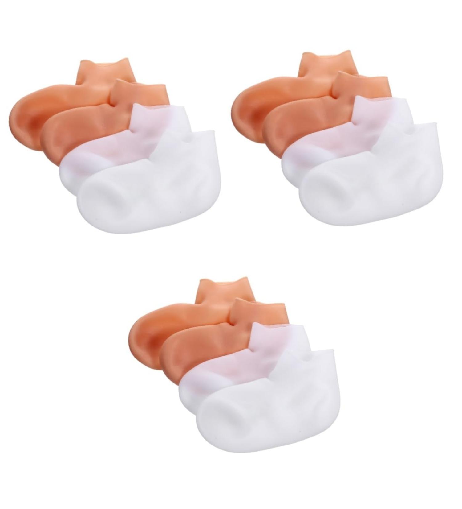 Beavorty 6 Pairs Exfoliating Moisturizing Socks Moisture Enhancing Socks Lotion moisturizing Socks Cosmetics Socks Woman's Socks Foot Socks for Dry Cracked feet sebs spa Miss Dedicated - Buy Online on GoSupps.com