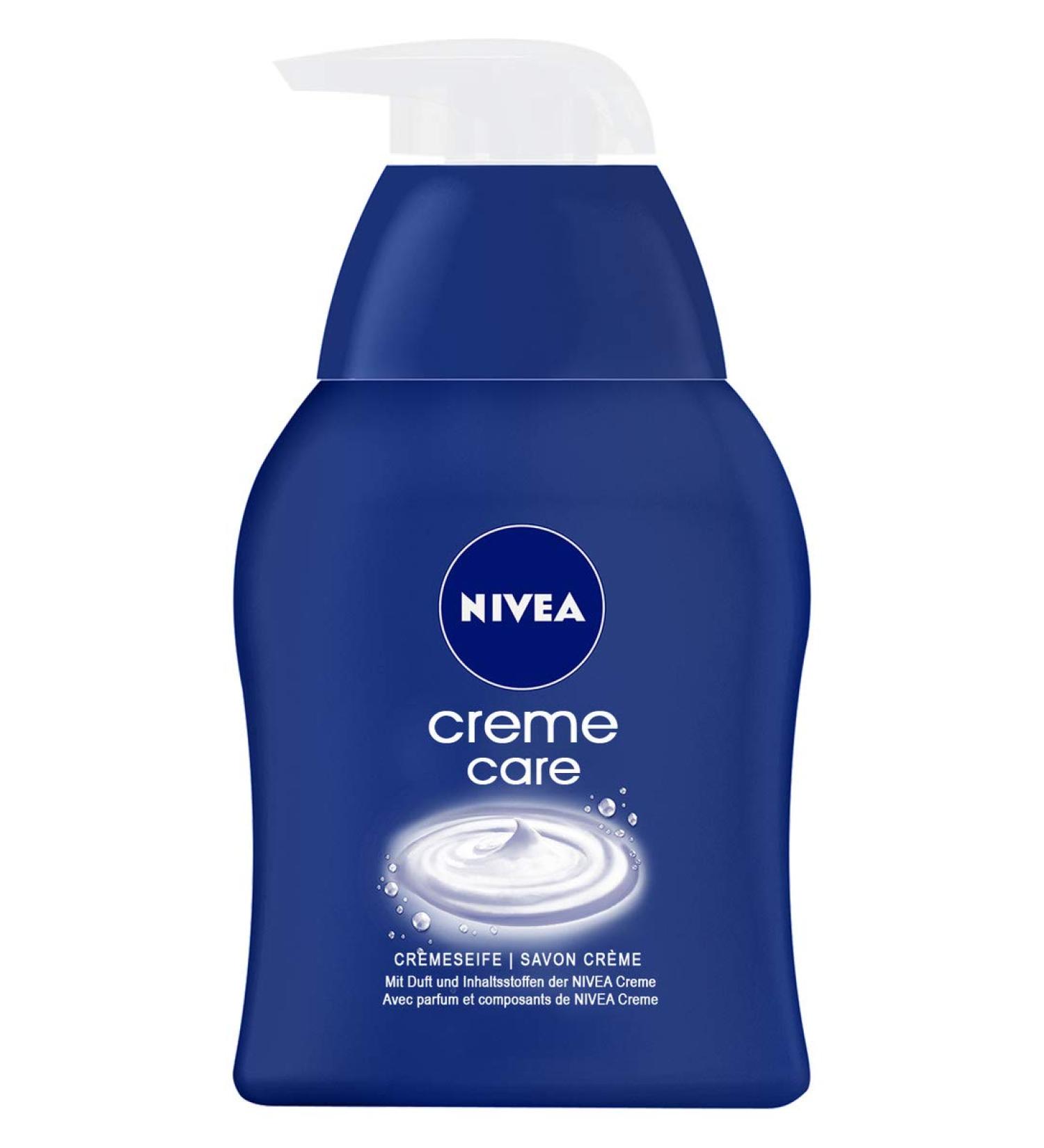 NIVEA CREME CARE Soap 3-Pack (3 x 250 ml) - Fragrant Mild Hand Soap with Eucerit | Gentle Foaming Formula - Buy Online on GoSupps.com