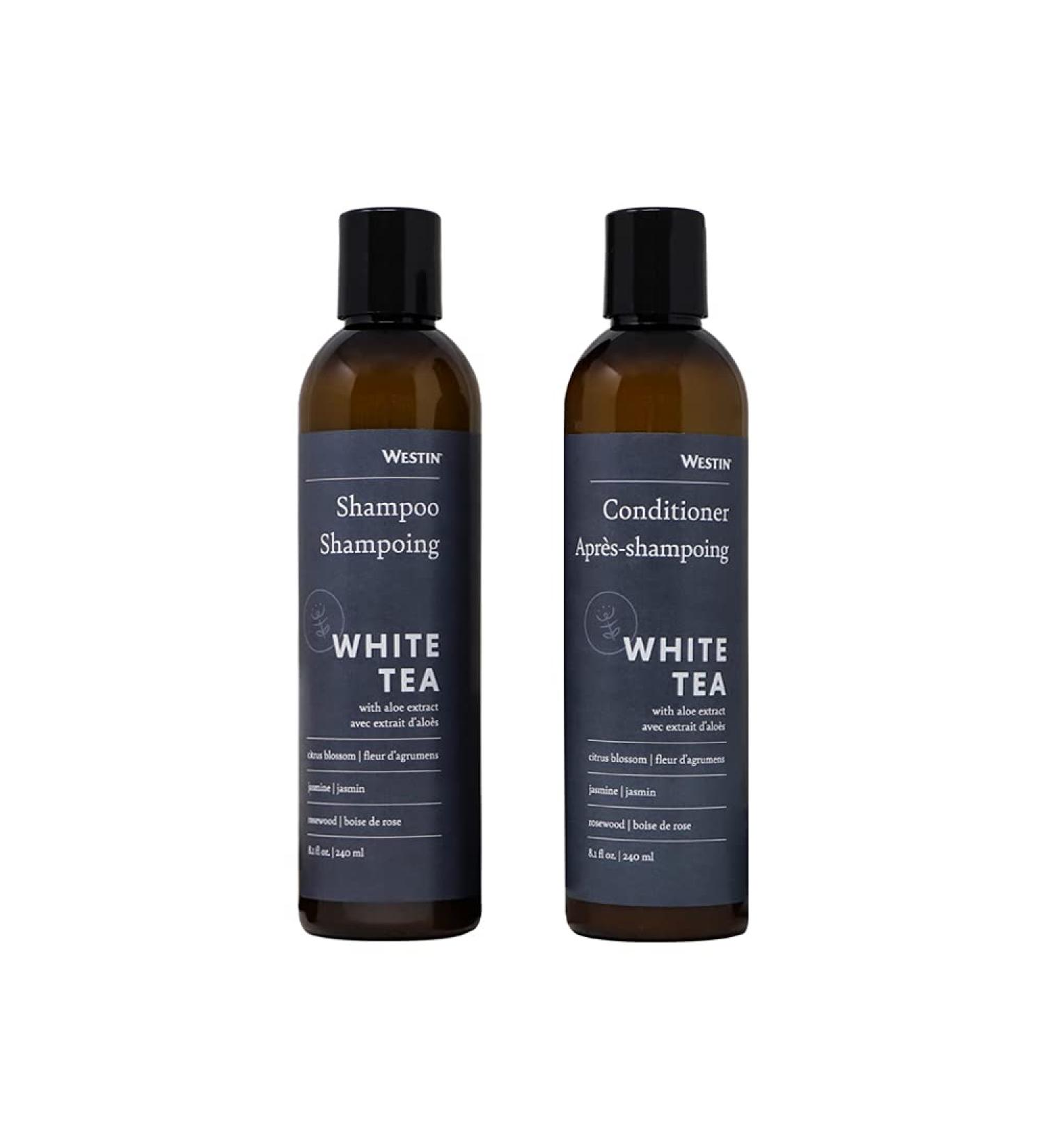 Westin White Tea Aloe Shampoo & Conditioner Set - 8oz Bottles - Signature Scent - Hotel Amenity - Buy Online on GoSupps.com