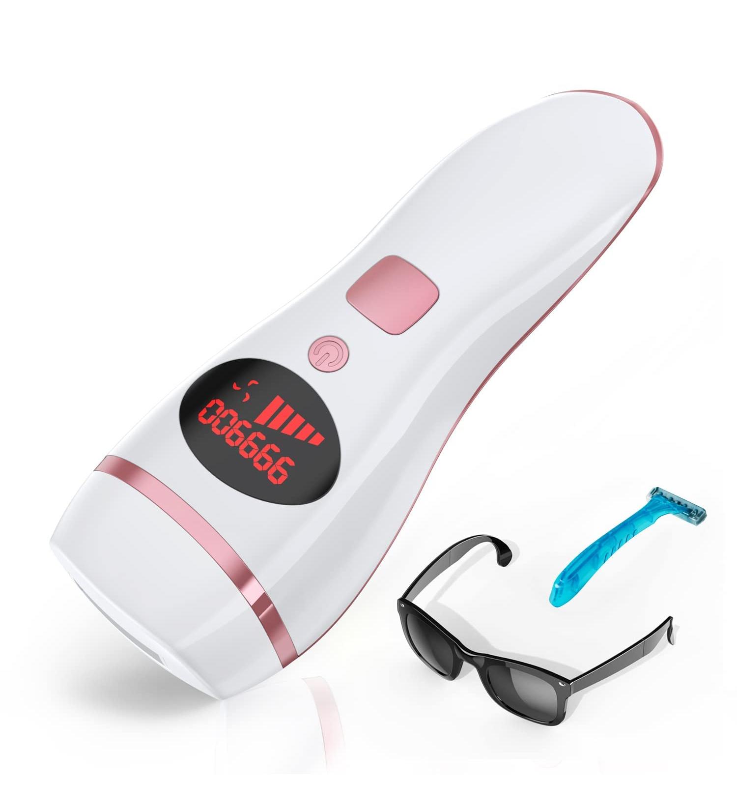 Professional Grade Laser Hair Removal Device | 999,900 Flashes | Permanent At-Home IPL for Women and Men | Ideal for Facial, Bikini Line, Armpits, and Whole Body - Buy Online on GoSupps.com