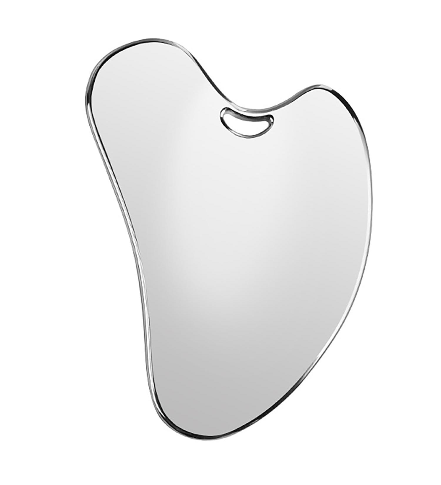 Buy AQSQWQ Heart Shape Gua Sha Stein | Stainless Steel Facial Massage Tool for Jaw Shaping & Reducing Swelling - International Shipping Available - Buy Online on GoSupps.com
