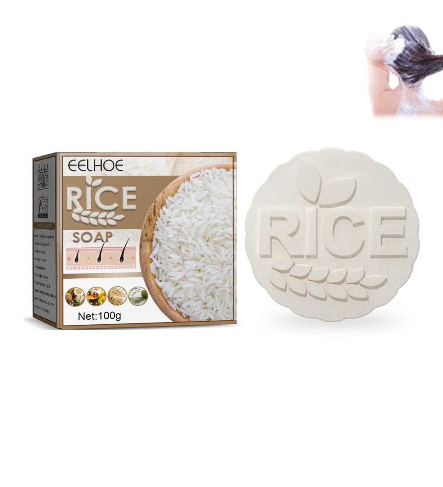 2in1 Rice Shampoo Bar Rice Shampoo Bars For Hair Growth Hair Loss Oil Control Shampoo Soap For Hair Growth Rice Water Shampoo And Conditioner For Hair Growth For Hair Growth (3 pcs) - Buy Online on GoSupps.com