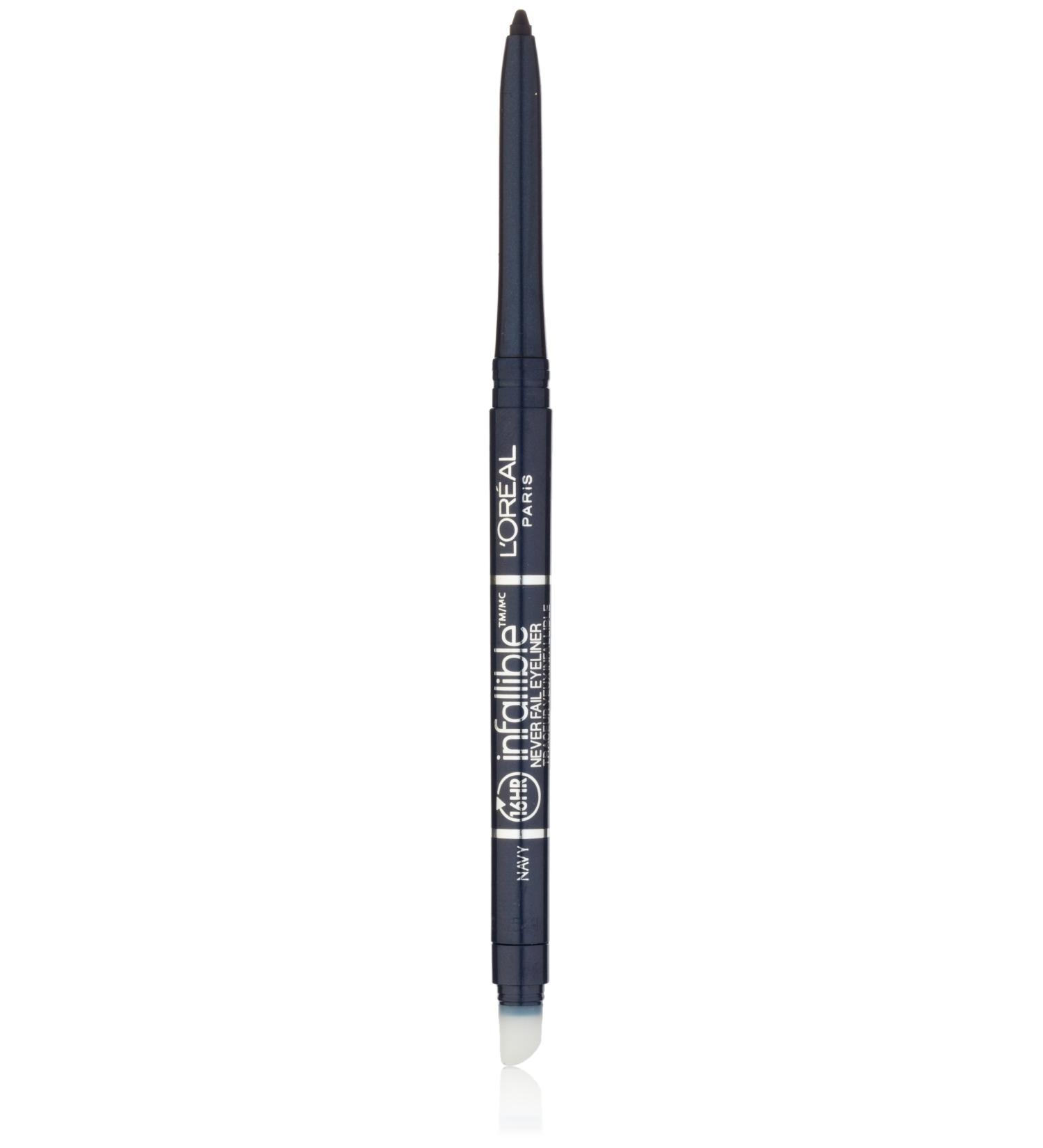 L'Oreal Paris Infallible Mechanical Pencil Eyeliner Navy 0.008 oz - Built-in Sharpener, Long-Wearing Formula - 1 Pack - Buy Online on GoSupps.com