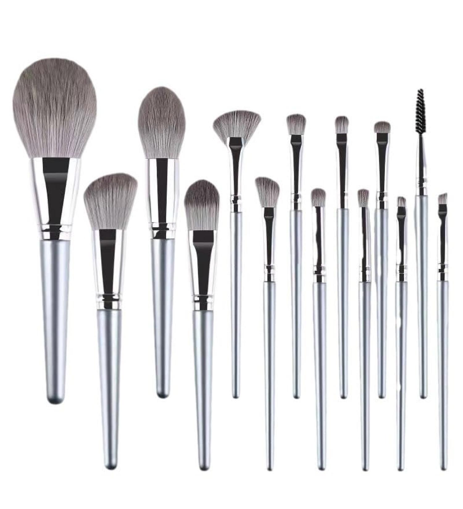 Eyeshadow brush Contour brush Beginner-Friendly Makeup Brushes: Complete Set for Flawless On-the-Go Application 14 small+bag - Buy Online on GoSupps.com