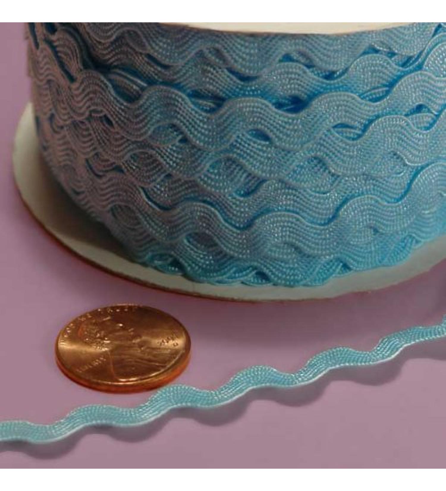 Light Blue Ric Rac Trim  5mm X 22Yd