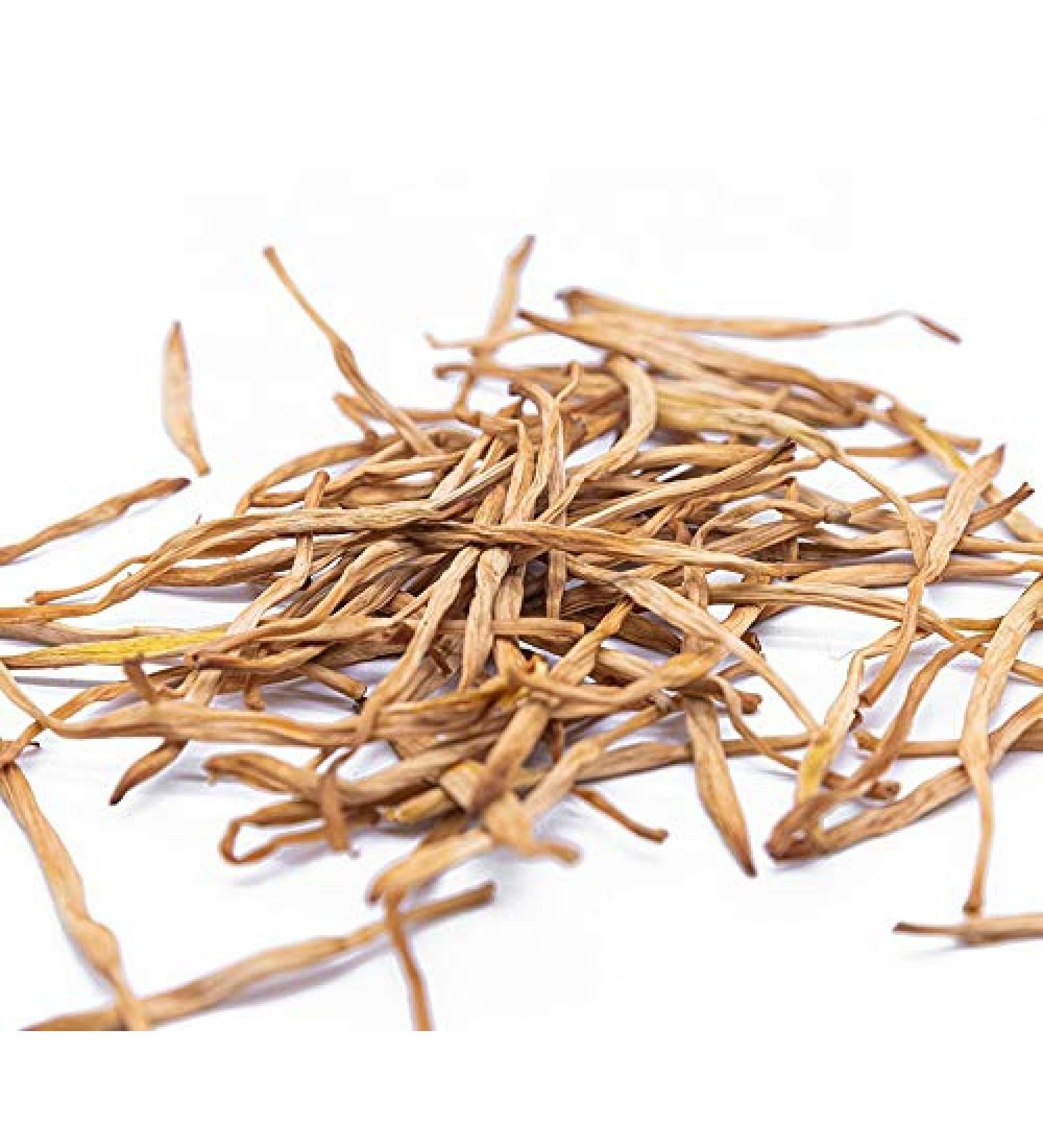 Balsara's Edible Dried Yellow Flower - 250g - Gum Jum - Golden Needles - Whole Dried Herochocks - Cooking Herbs & Spices - Chinese Korean Thai & Vietnamese Cooking