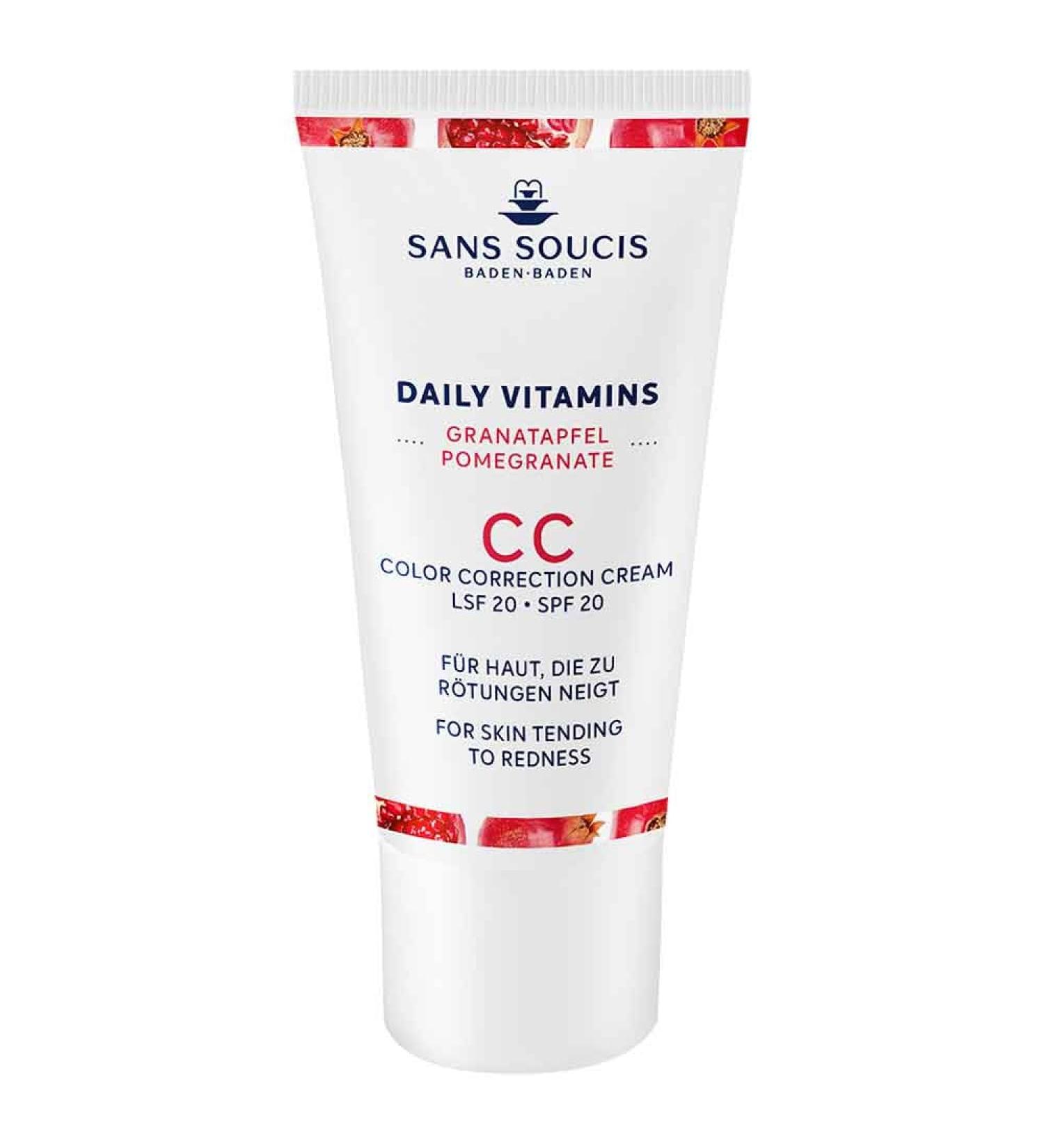 SANS SOUCIS BADEN-BADEN SANS SOURCIS BADEN-BADEN Sans Soucis Daily Vitamins Anti-Redness CC Cream with Pomegranate 30 ml