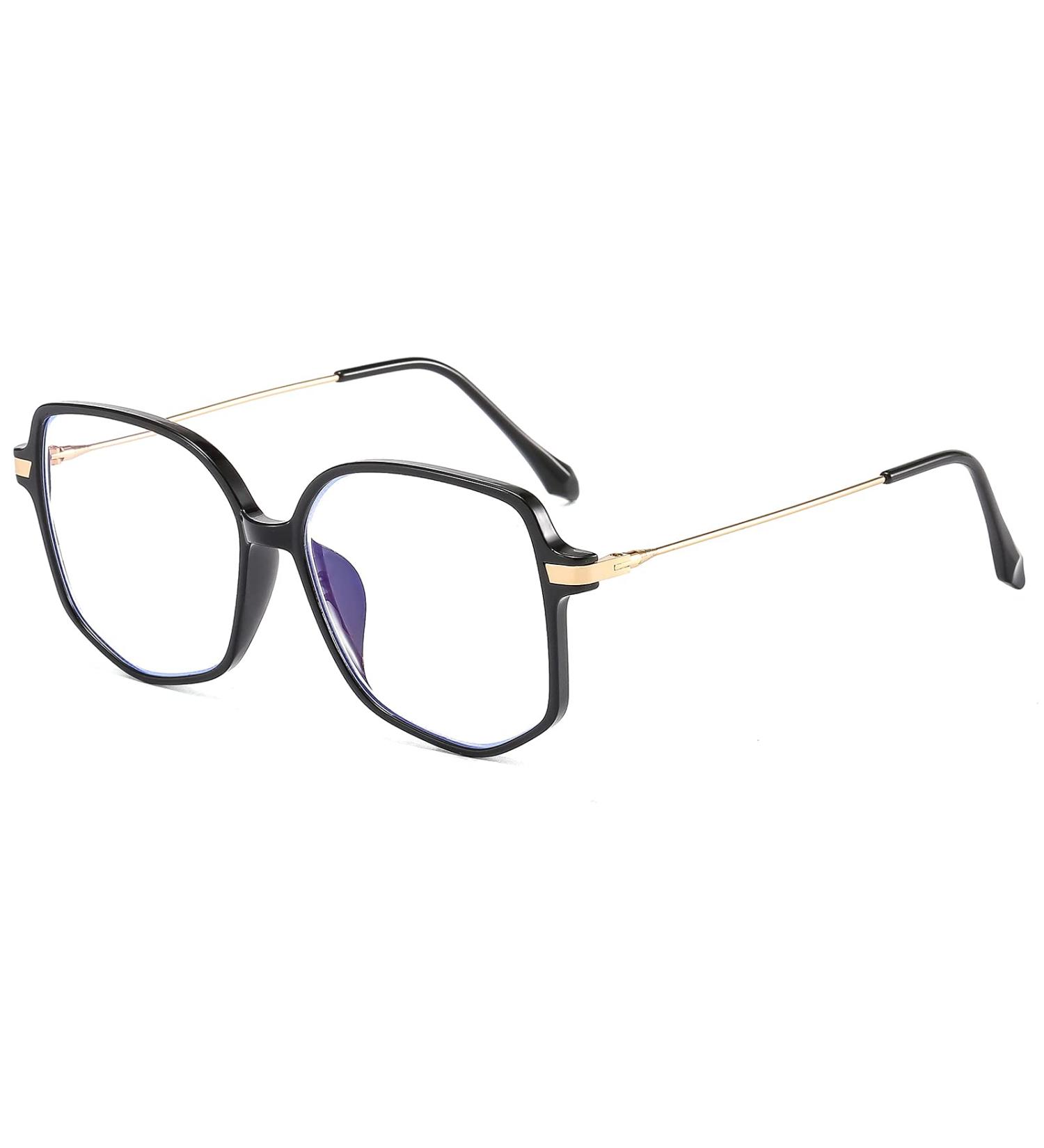 Suertree Blue Light Filter Glasses - Lightweight Myopia Glasses for Men & Women - Stylish TR90 Black -0.5x - Buy Online on GoSupps.com