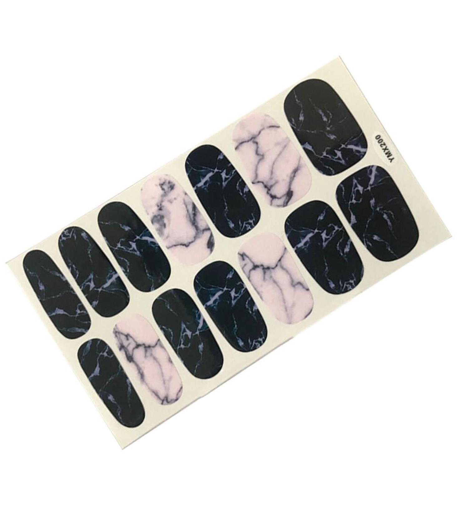 dijiusidy Nail Art Stickers Self-Adhesive Fingernail Decal with Strap Glue DIY Art Decor Full Cover Manicure Kits for Women Girls YMX200 - Buy Online on GoSupps.com
