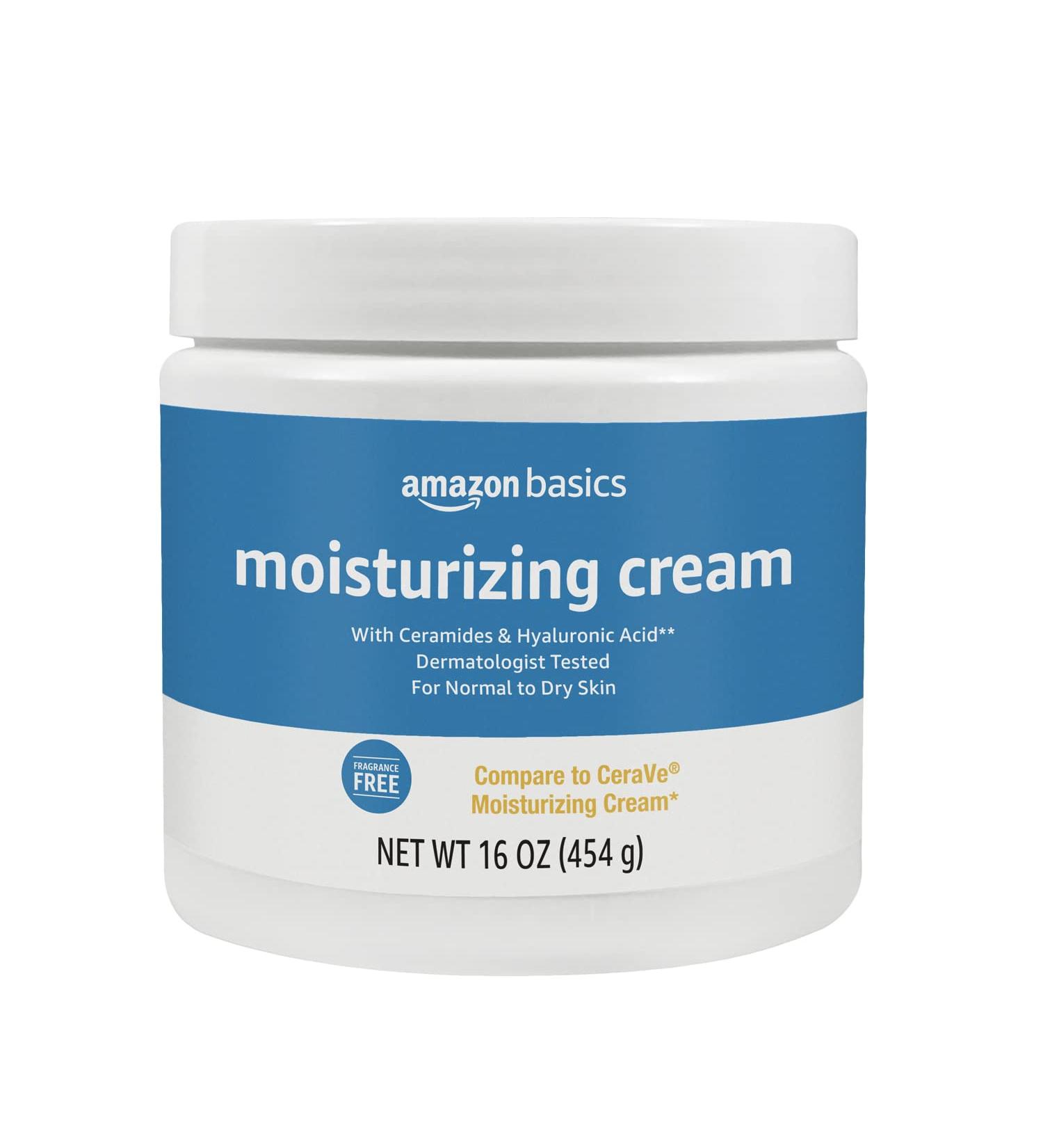 Amazon Basics Moisturizing Cream 16 oz - Hydrating Body Lotion for Dry Skin - Buy Online on GoSupps.com