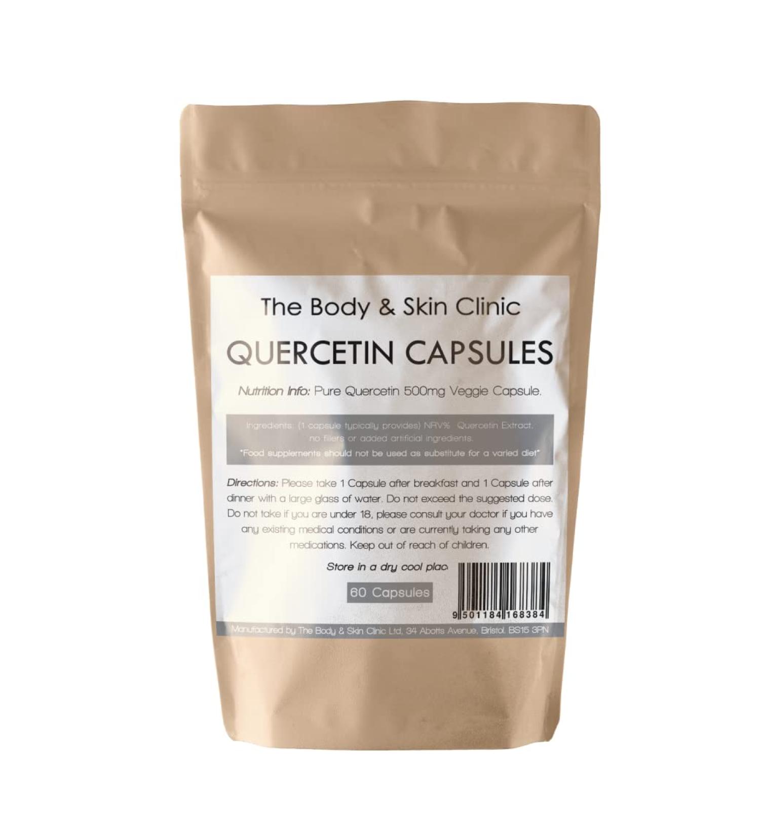 Quercetin Complex 500mg Capsules | Immune Support | Reduces Fatigue | 98% Purity Extract | 60 Capsules - Buy Online on GoSupps.com