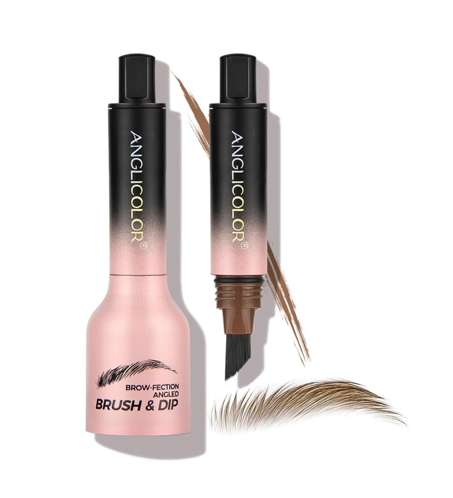 Multi-Purpose Liquid Eyebrow Pencil Waterproof Sweatproof Ultra Long Lasting Hair-Like Strokes Liquid Eyebrow Gel Pen Quick Dry (#02 Taupe) - Buy Online on GoSupps.com