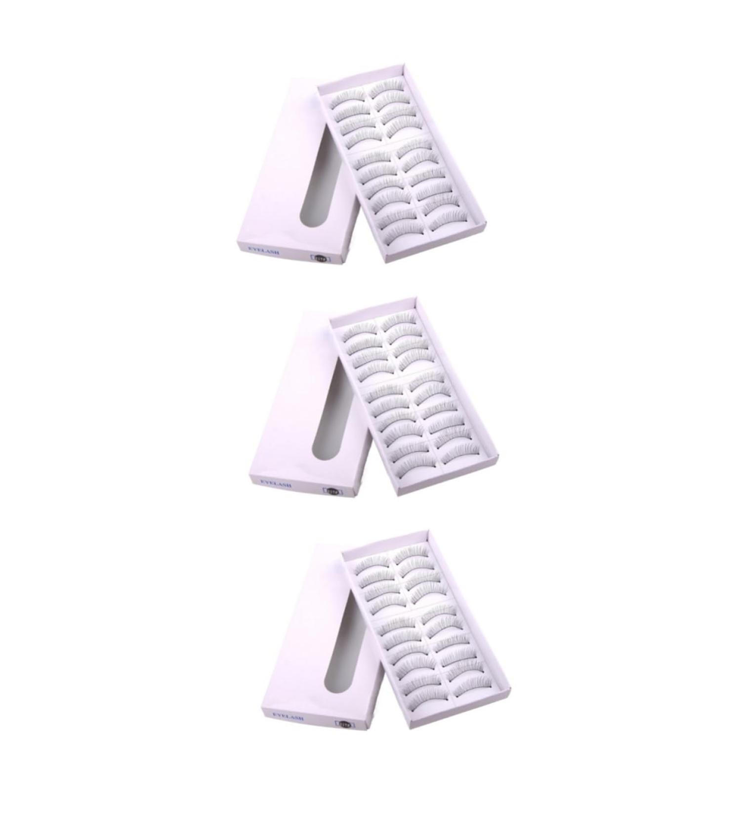 Buy Ipetboom 30 Pairs Handmade False Eyelashes | Natural Long Black Lashes for Stunning Eyes - International Shipping Available - Buy Online on GoSupps.com