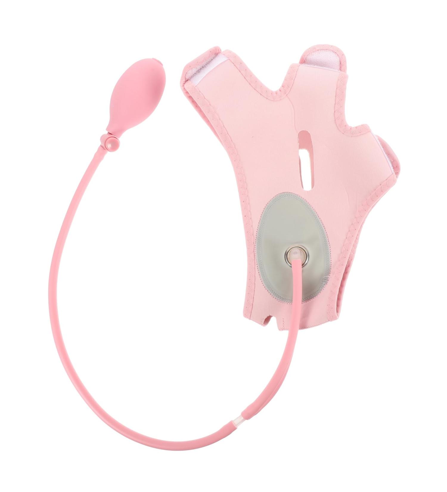 Beavorty 1pc Inflatable Face Strap Belt Face Lifting Strap Facial Beauty Supply Fabric Pink - Buy Online on GoSupps.com