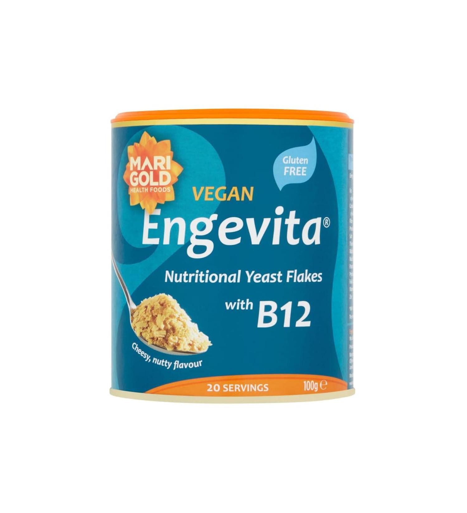 Marigold Vegan Engevita Yeast Flakes with Vitamin B12 100g