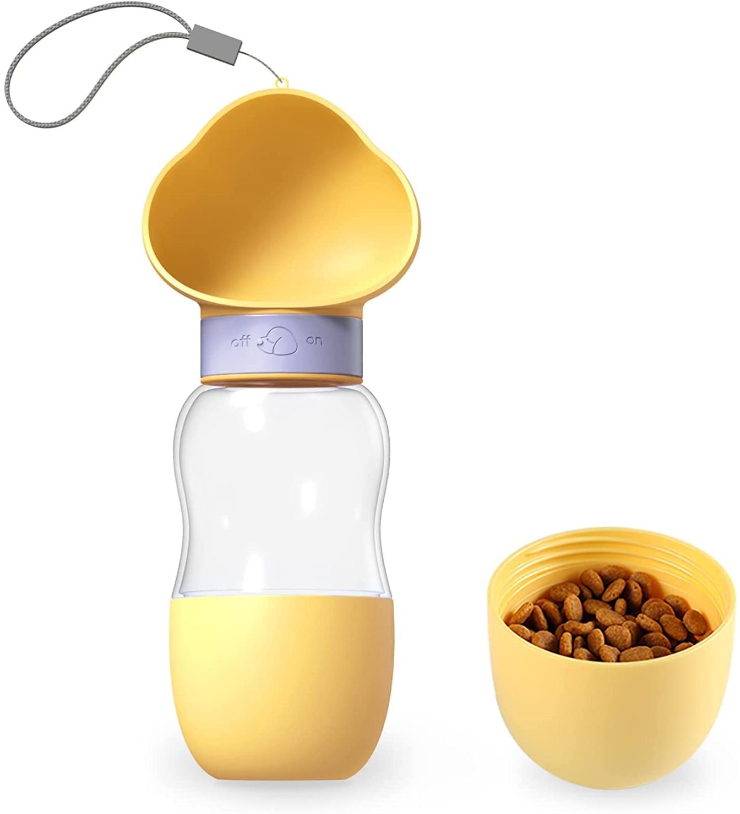 Edoxus Dog Drinking Bottle - Leak-proof Water Cup with Silicone Sealing Ring for Pets (Yellow Cloud) | International Shipping - Buy Online on GoSupps.com