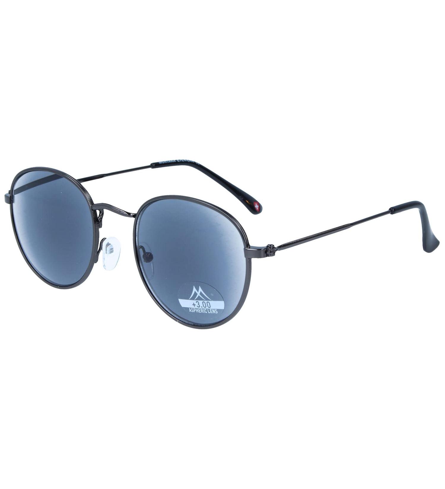 Trendy Panto Metal Reading Glasses with Sun Protection - LOKI +1.00 DPT | Stylish & Practical Aid for All - Buy Online on GoSupps.com