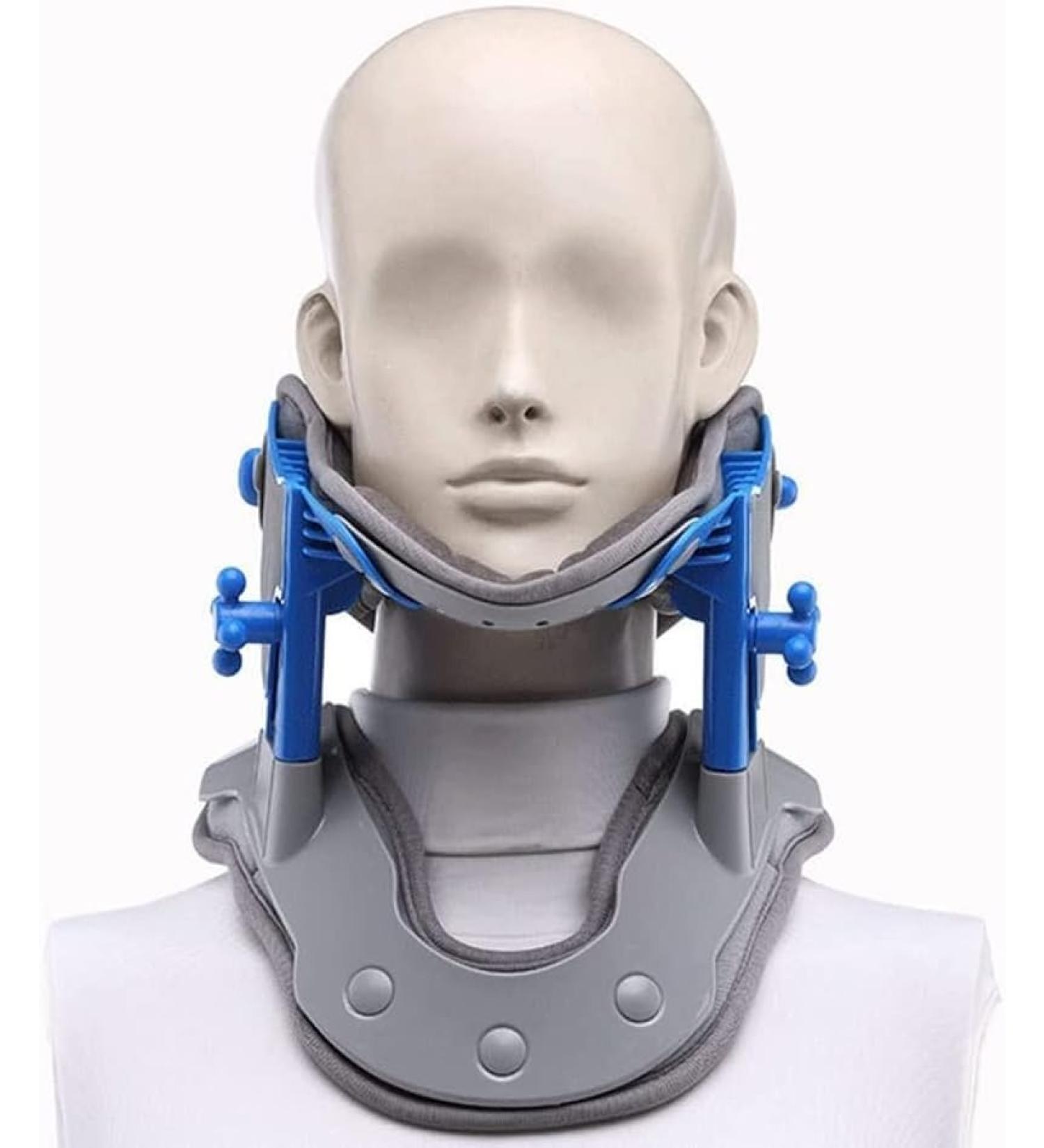 Cervical Traction Device | Home Neck Orthosis Support Brace for Pain Relief Muscle Relaxation & Better Sleep - Buy Online on GoSupps.com