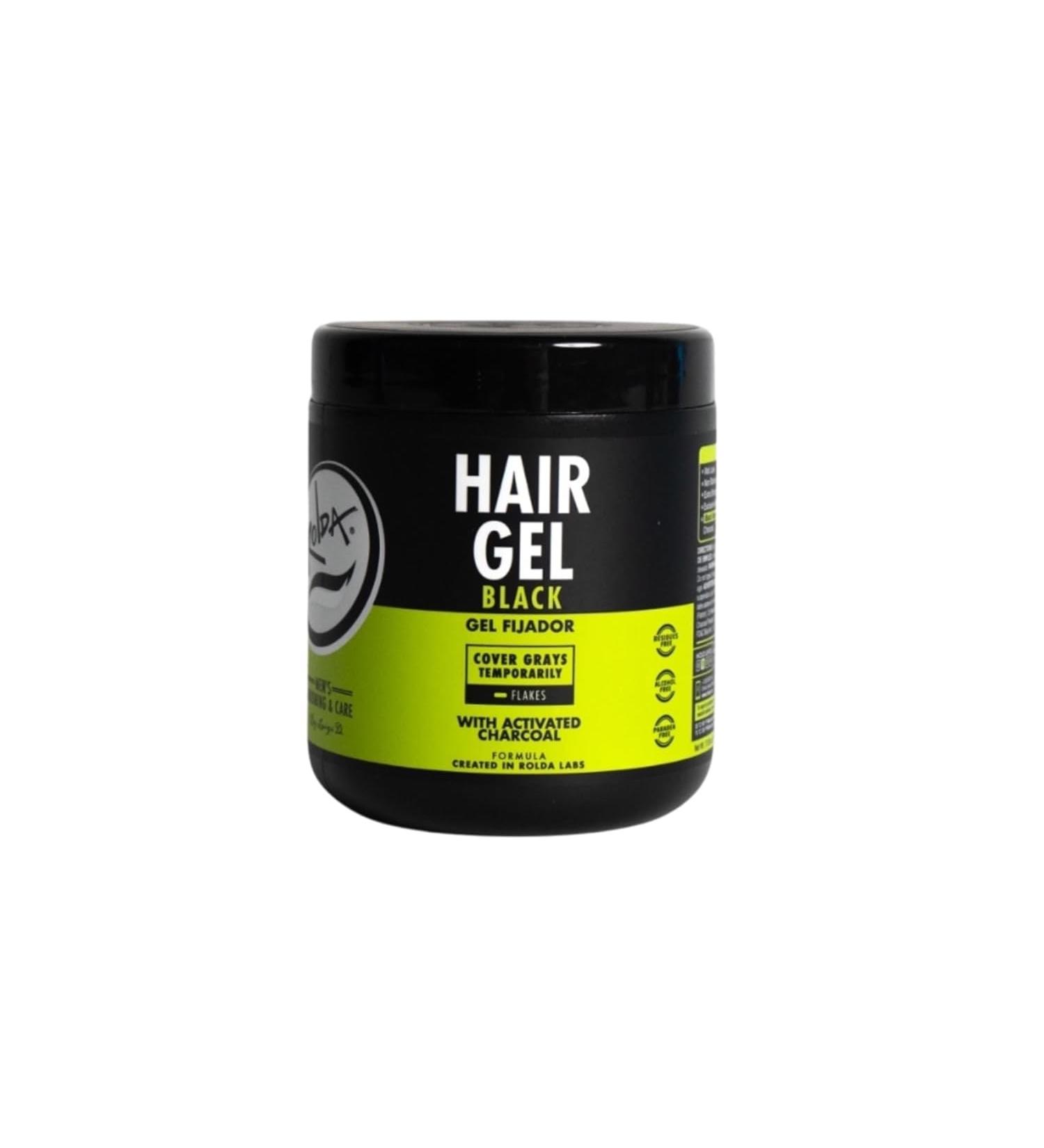 Rolda Black Styling Hair Gel Extra Strong Hold 17.6oz - 1.1 Pound - Buy Online on GoSupps.com