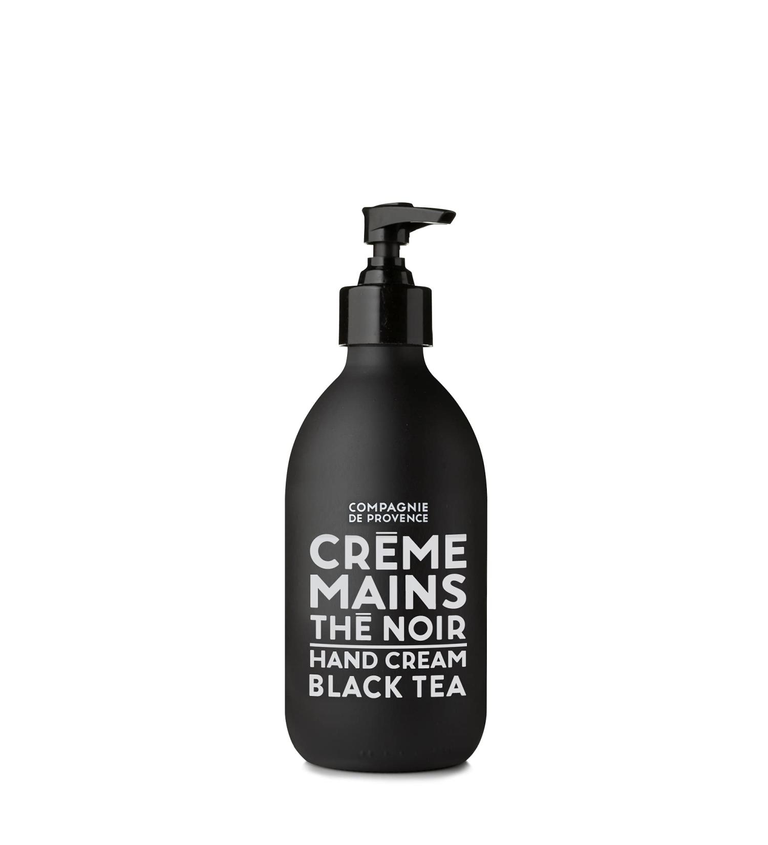 Compagnie de Provence Luxury Hand Cream - Black Tea 10 Fl Oz Glass Pump Bottle - Buy Online on GoSupps.com