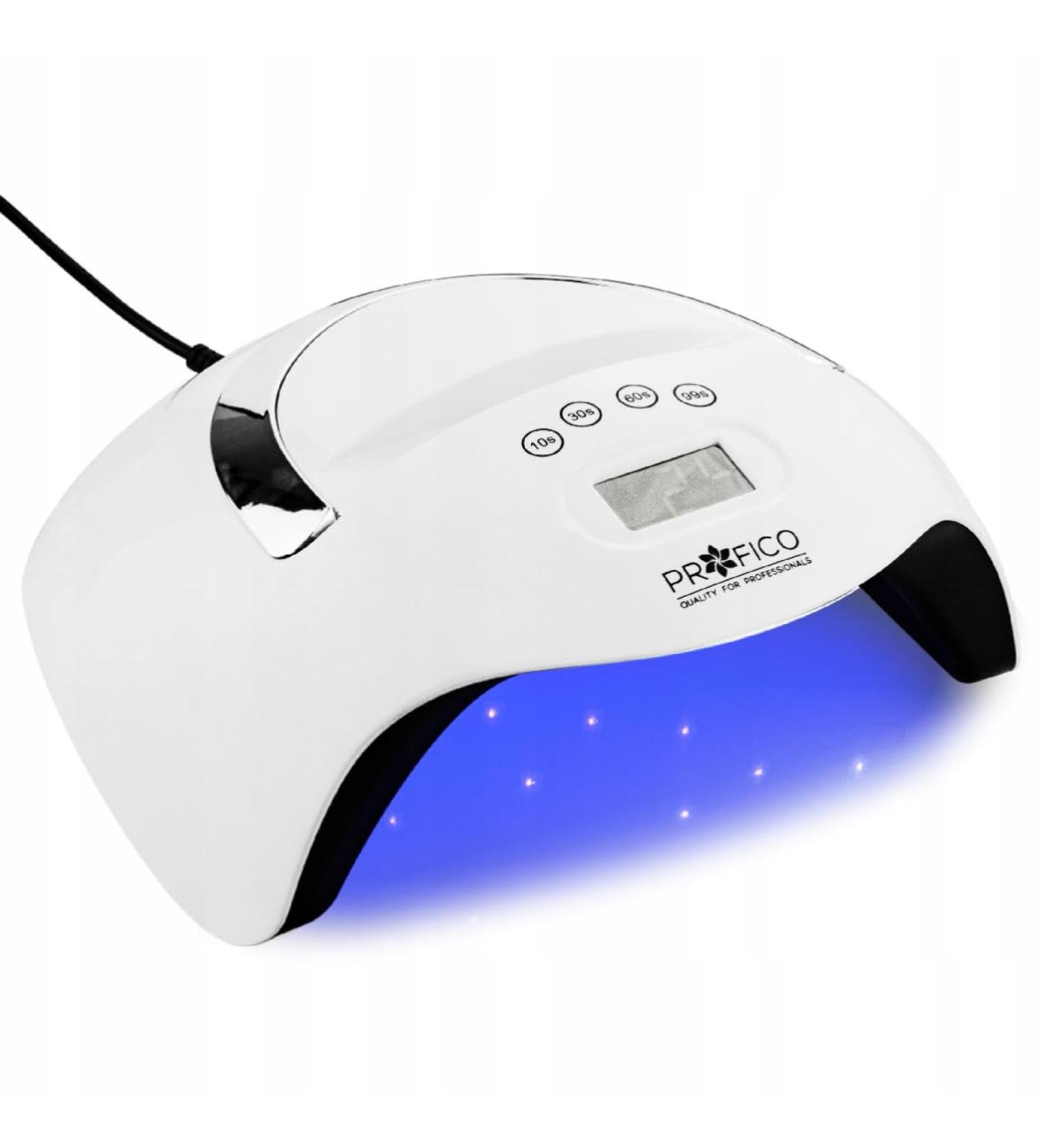 Profico 168W UV LED Nail Dryer Lamp | Professional Gel Nail Polish & Infrared Sensor | 10/30/60/99S Timer | LCD Display | Profico V9 - Buy Online on GoSupps.com