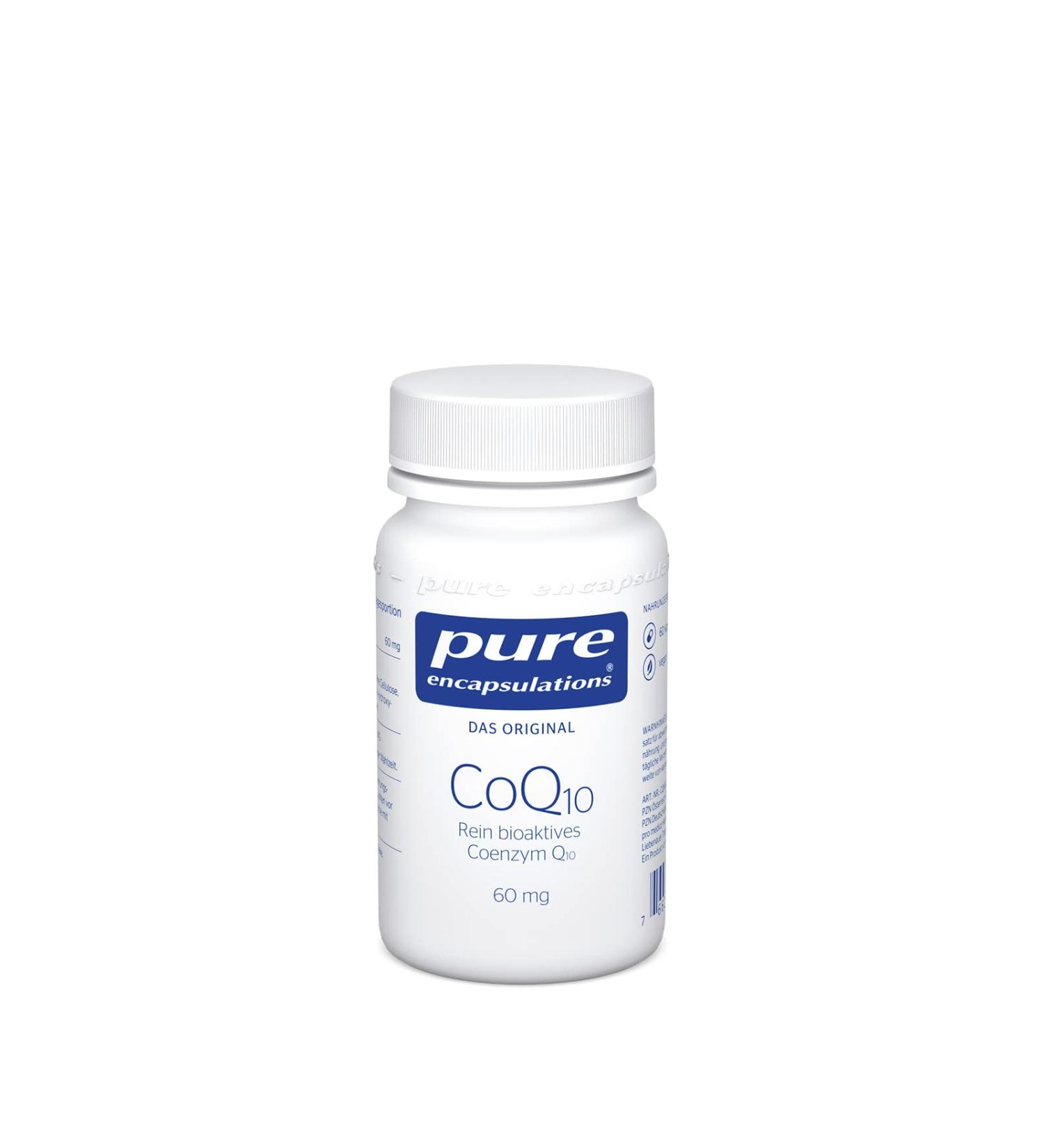 Buy Pure Encapsulations CoQ10 60mg - Biologically Active Coenzyme Q10 - 60 Capsules - Fast International Shipping - Buy Online on GoSupps.com