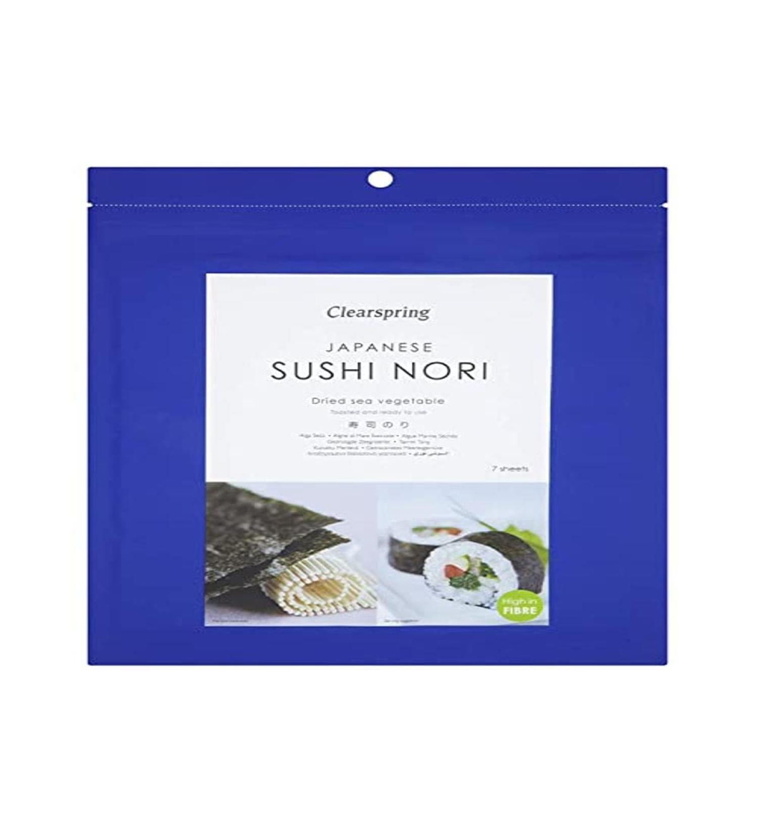 Buy Clearspring Toasted Sushi Nori - 1x17g | Premium Quality Seaweed for Sushi Making - International Shipping Available - Buy Online on GoSupps.com