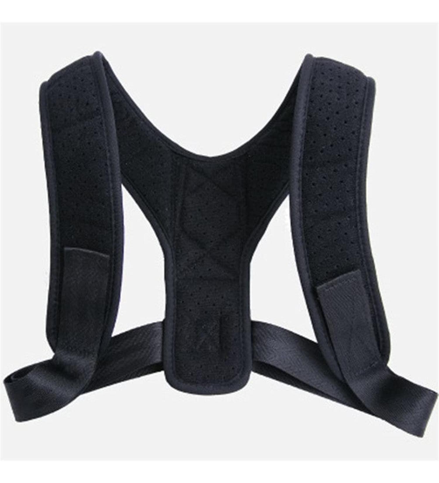 YMGSCC Posture Corrector Adjustable Back Support Belt Spine Back Shoulder Brace Support Belts Adult Invisible Hunchback Belts(B Black L) Large B Black - Buy Online on GoSupps.com