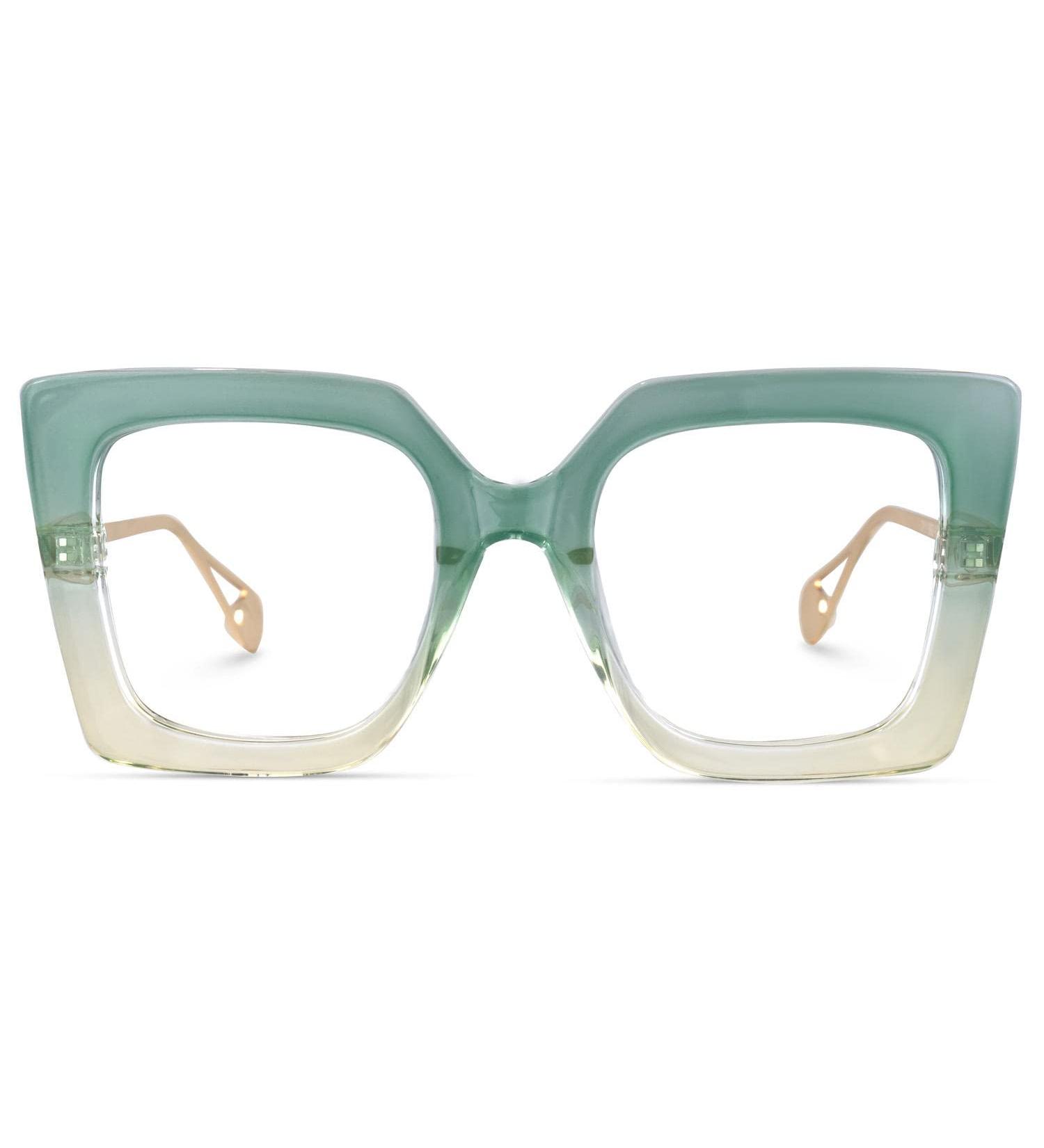 Zeelool Oversized Square Blue Light Blocking Glasses for Women - 100% UV400 Protection - Qatar ZOP01892 - Buy Online on GoSupps.com