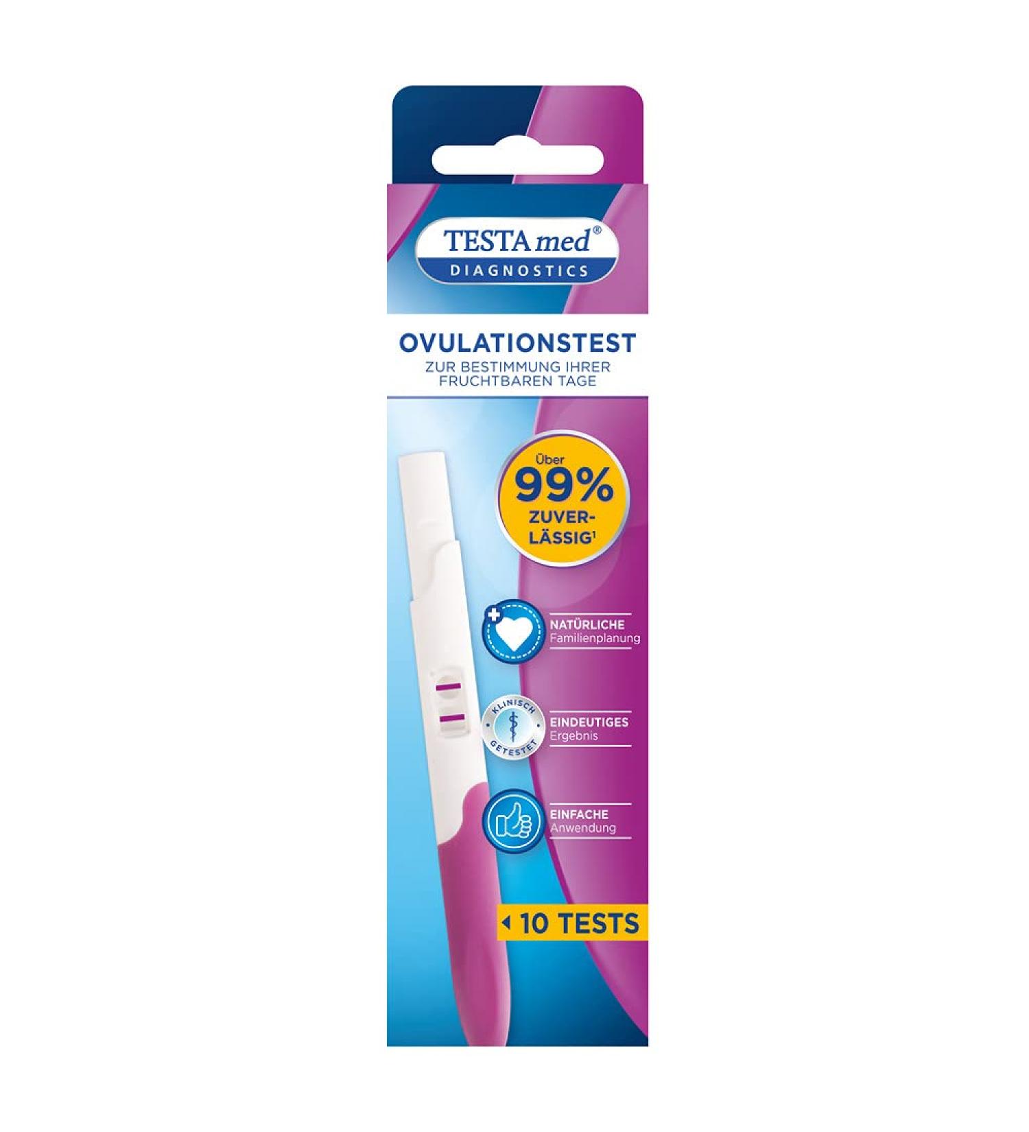 Testa Med Diagnostics Ovulation Test - 99% Accurate Fertility Indicator for Family Planning - Buy Online on GoSupps.com