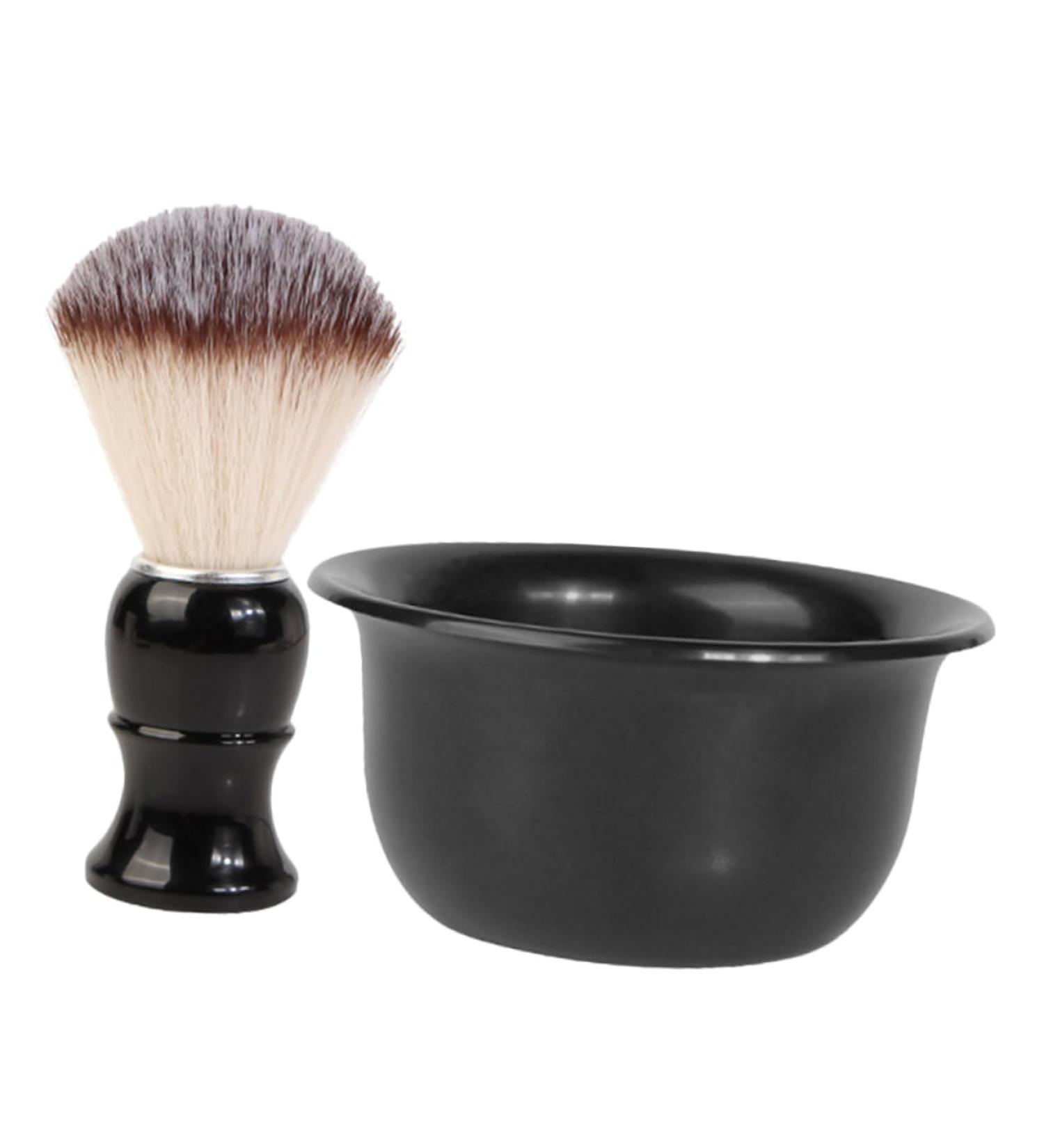 Premium Hair Shaving Brush Set - Razor Soap Cup & Beard Growth Tools for Perfect Shave | Ideal Gift for Grooming Enthusiasts - Buy Online on GoSupps.com