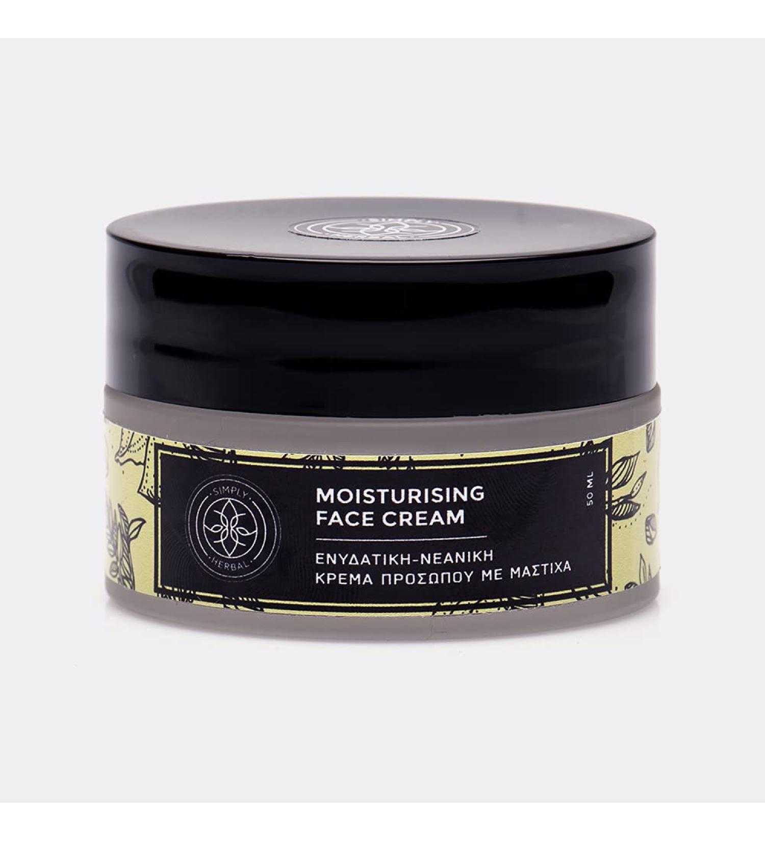 Simply Herbal Moisturising Face Cream with Tea Tree Propolis and Mastic Oil 20 + 1.69 Oz - Buy Online on GoSupps.com