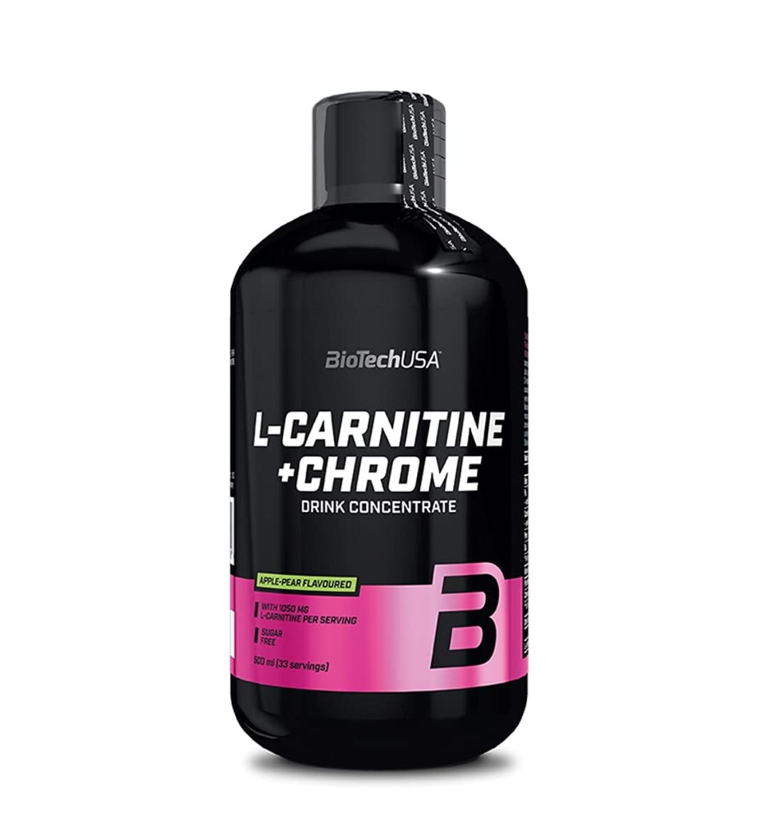 Biotech USA L-Carnitine + Chrome Concentrate Orange 500 ml