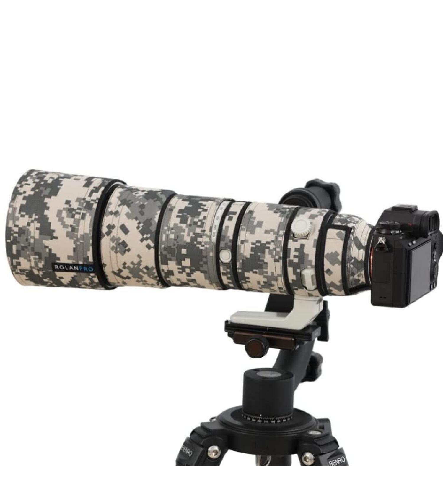 Rolanpro Waterproof Camouflage Rain Cover for Sony FE 200-600mm Lens - Protective Case for Outdoor Photography - Buy Online on GoSupps.com